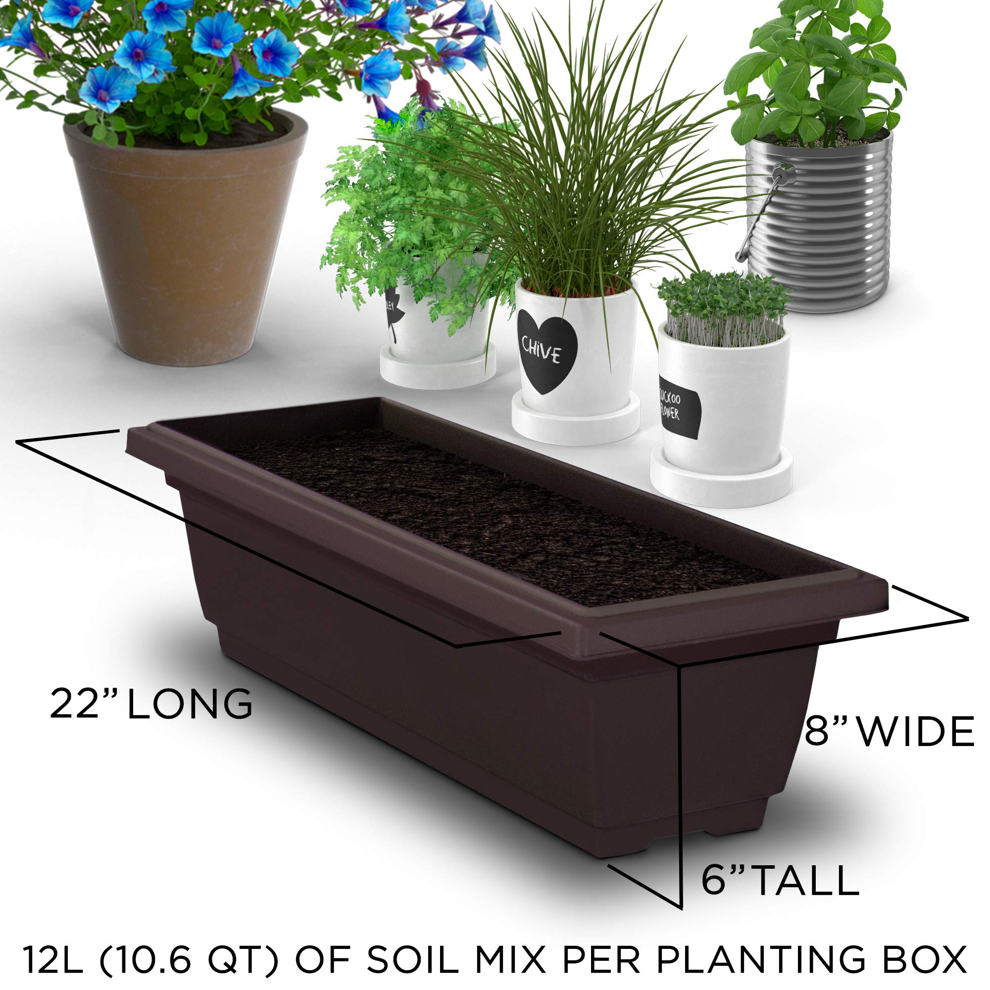 4Ft Vertical Raised Garden Bed - 5 Tier Food Safe Planter Box for Indoor & Outdoor Gardening | Grow Herbs, Vegetables, Flowers on Patio, Balcony, Greenhouse | Perfect for Small Spaces, Urban Gardening & Home Decor