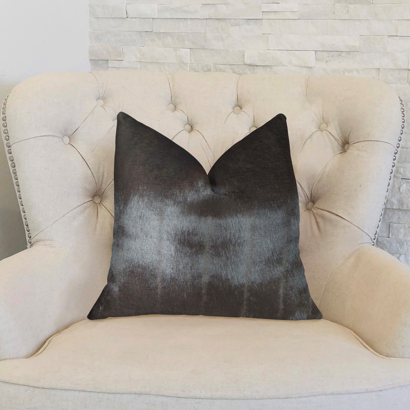 Plutus Silky Brown Mik Handmade Luxury Pillow 16x16 Inch - Premium Soft Bedding for Home, Office & Travel Comfort