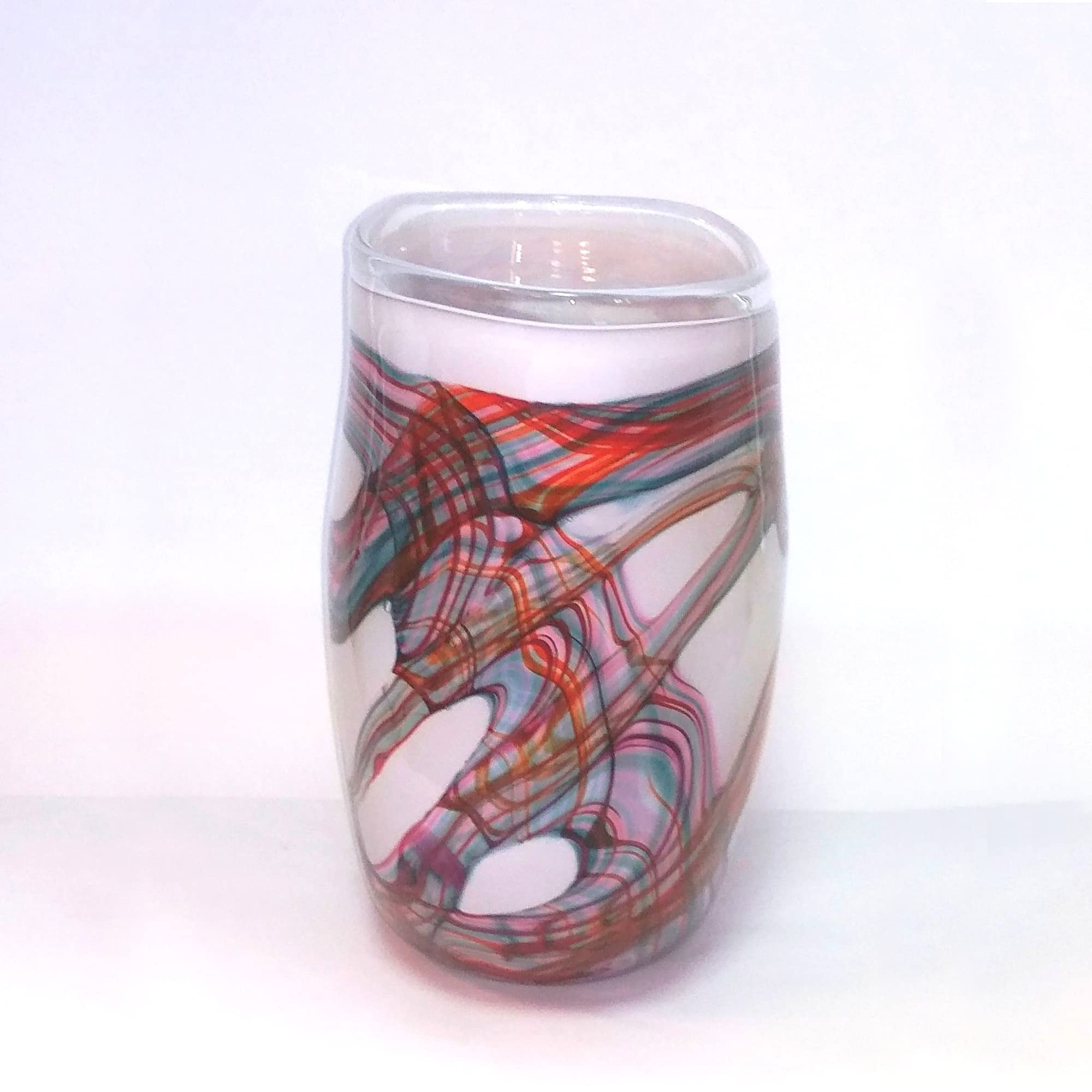 Elegant Modern Glass and Marble Vase - 12