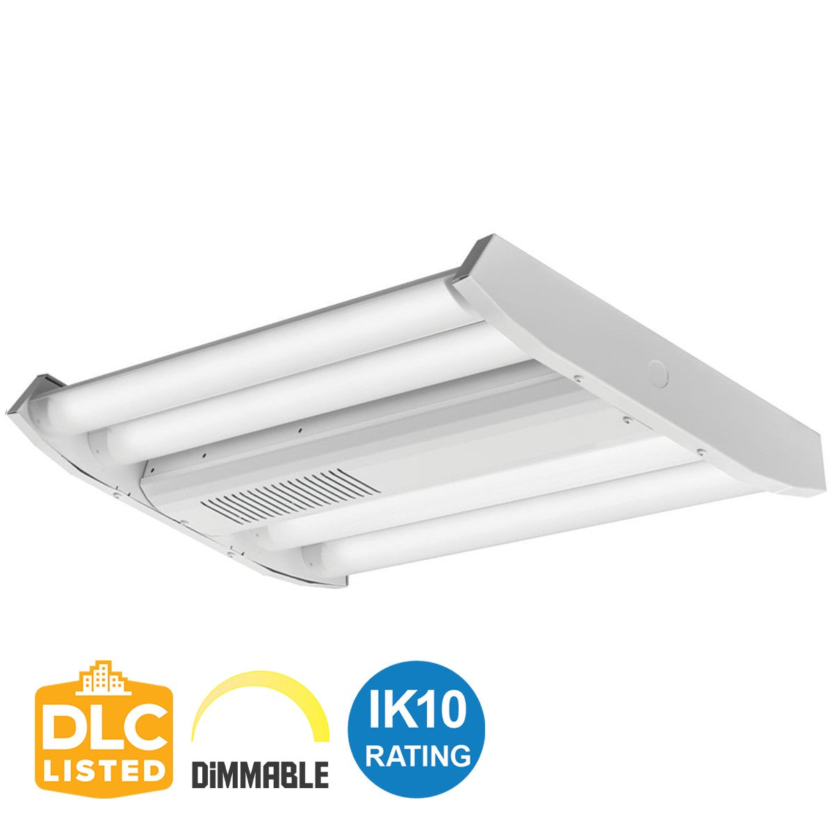 2ft Linear High Bay LED Light 150W 24000 Lumens 5000K Daylight White 120-277V for Warehouse, Workshop, and Industrial Lighting