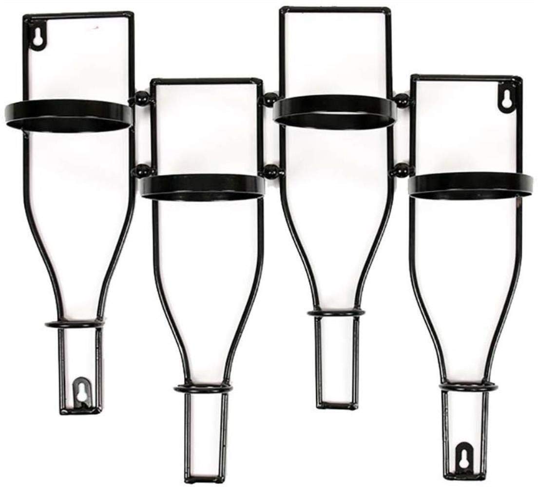 Wall-Mounted Wine Display Rack - Creative Iron Wine Storage Shelf for Home & Kitchen Decor | Perfect for Dining Room, Bar, and Living Room Wine Bottle Organization