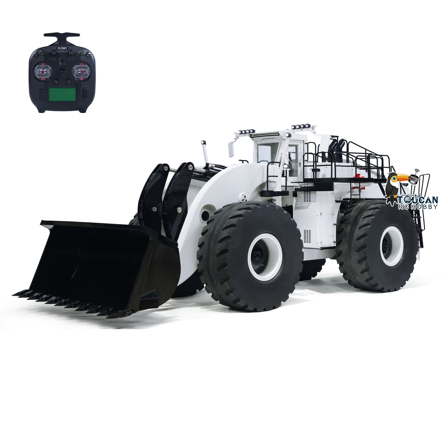 150KG TOUCAN L2350 1/14 Scale Heavy Duty RC Hydraulic Excavator Loader - Remote Control Construction Truck Toy for Adults & Kids, DIY Model (150x58x60cm) - Perfect for Construction Simulation, STEM Learning & Outdoor Play