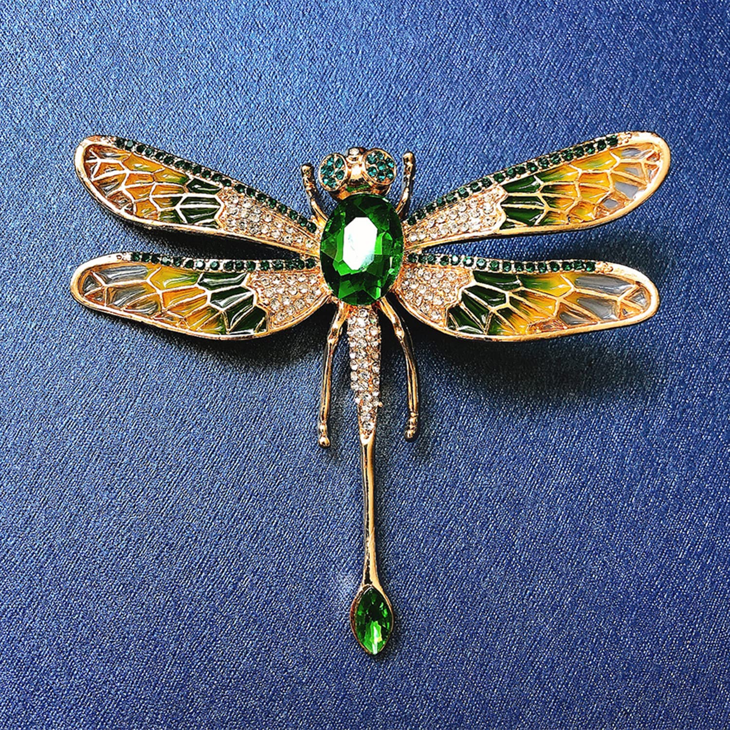 Dragonfly Brooch for Women - Elegant Rhinestone & Pearl Fashion Pin, Perfect Mother's Day Gift | Ideal for Dresses, Jackets, Scarves & Special Occasions