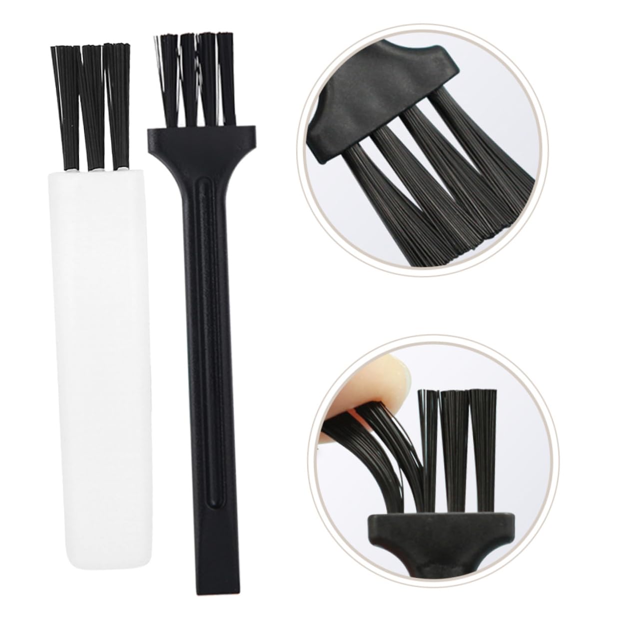 Hemoton 30pcs Shaver Cleaning Brush Set - Portable Electric Razor Cleaner for Men, Mustache & Beard Comb, Plastic Trimmer Brush for Facial Hair - Perfect for Travel, Home & Salon Grooming Kits