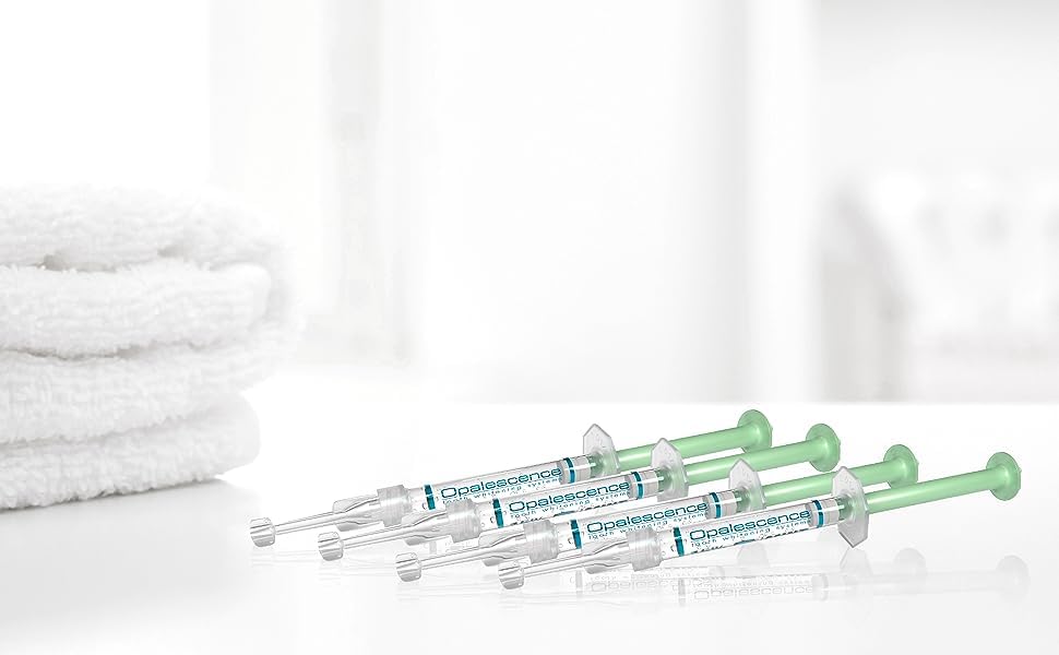 Opalescence 10% Teeth Whitening Kit with Carbamide Peroxide - 2 Pack (4 Gel Syringes) for Sensitive Teeth - Fluoride Enamel Safe - Professional Whitening Treatment at Home - Made in USA | Brighten Smile for Weddings, Photos & Special Events