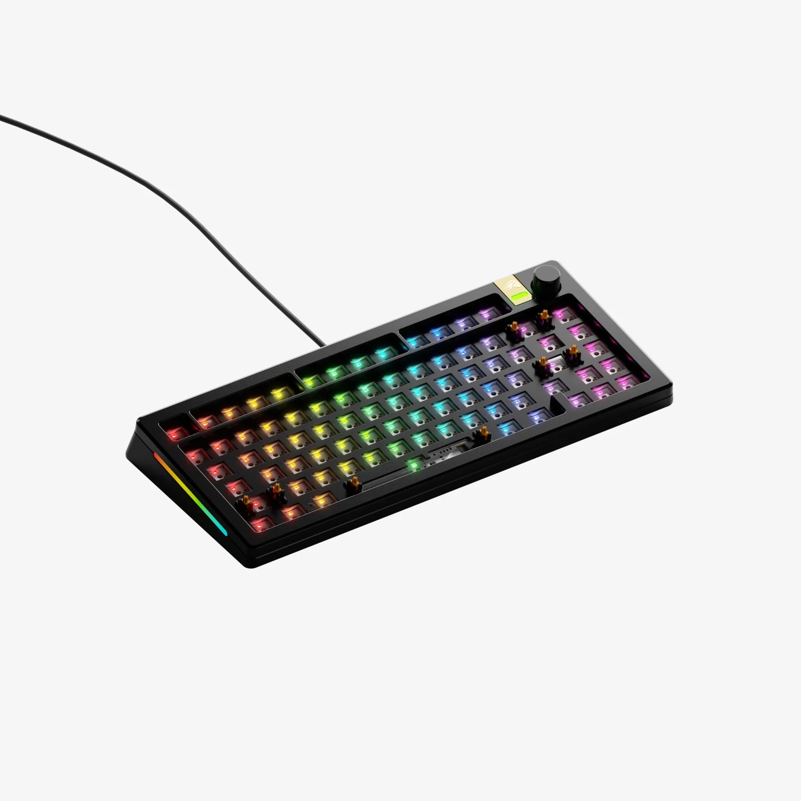 GMMK 3 PRO HE Barebones Mechanical Keyboard - 60% Hot-Swappable PCB, RGB Backlit, Aluminum Frame for Gaming & Typing - Perfect for Esports, Office Work & Programming