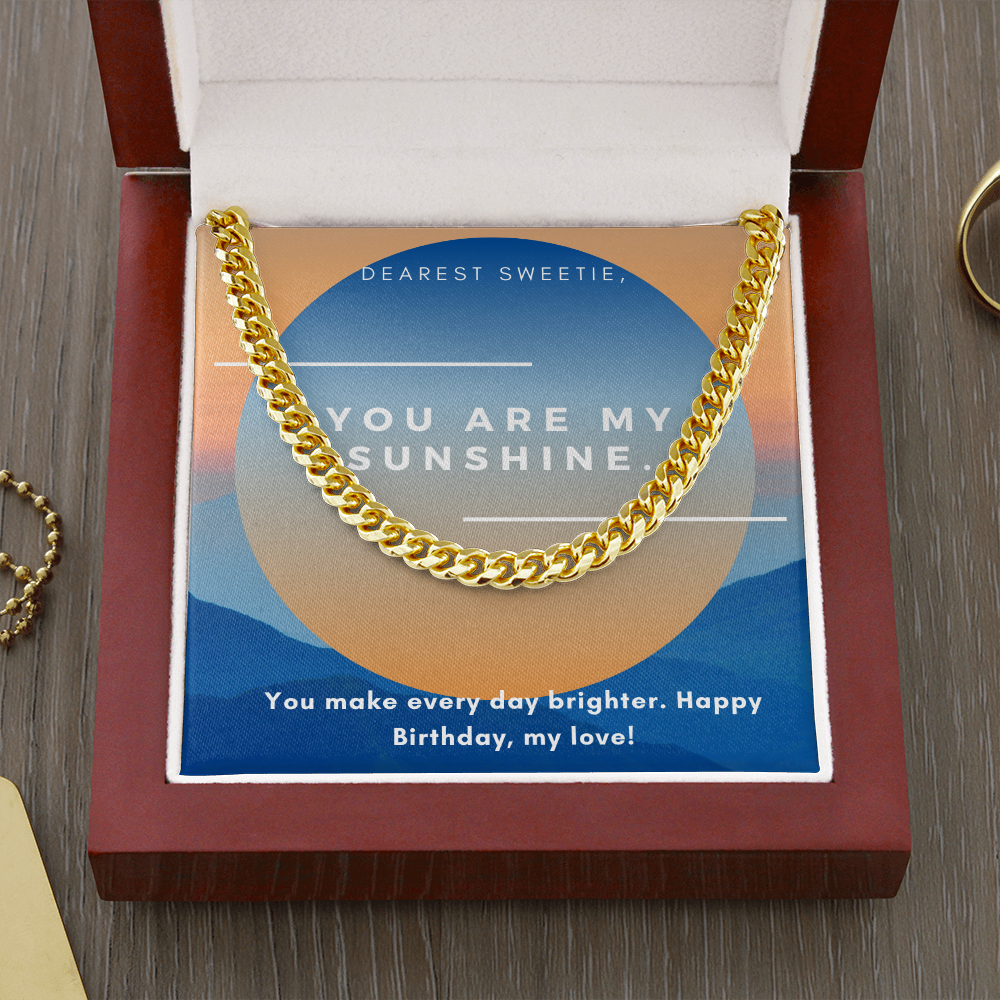 Stylish Men's Chain Necklace - Perfect Birthday Gift for Husband, Boyfriend, or Fiancé - Ideal for Anniversaries, Valentine's Day & Special Occasions