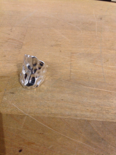 925 Sterling Silver Hammered Ring - Handmade Jewelry for Women, Men - Perfect for Weddings, Anniversaries & Gifts