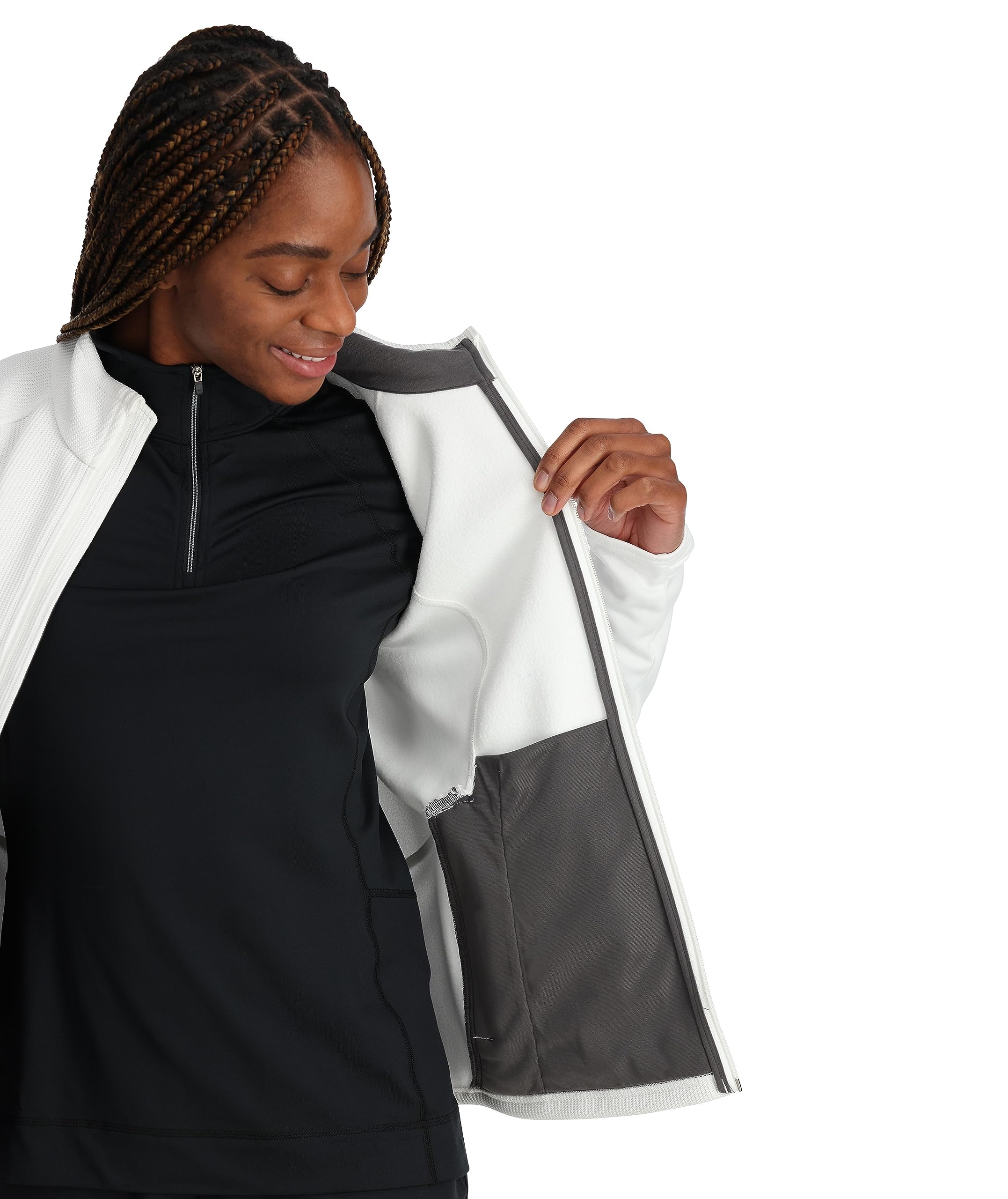Spyder Women's Bandita Full Zip Fleece Jacket - Soft Warm Winter Pullover for Hiking, Running & Outdoor Activities