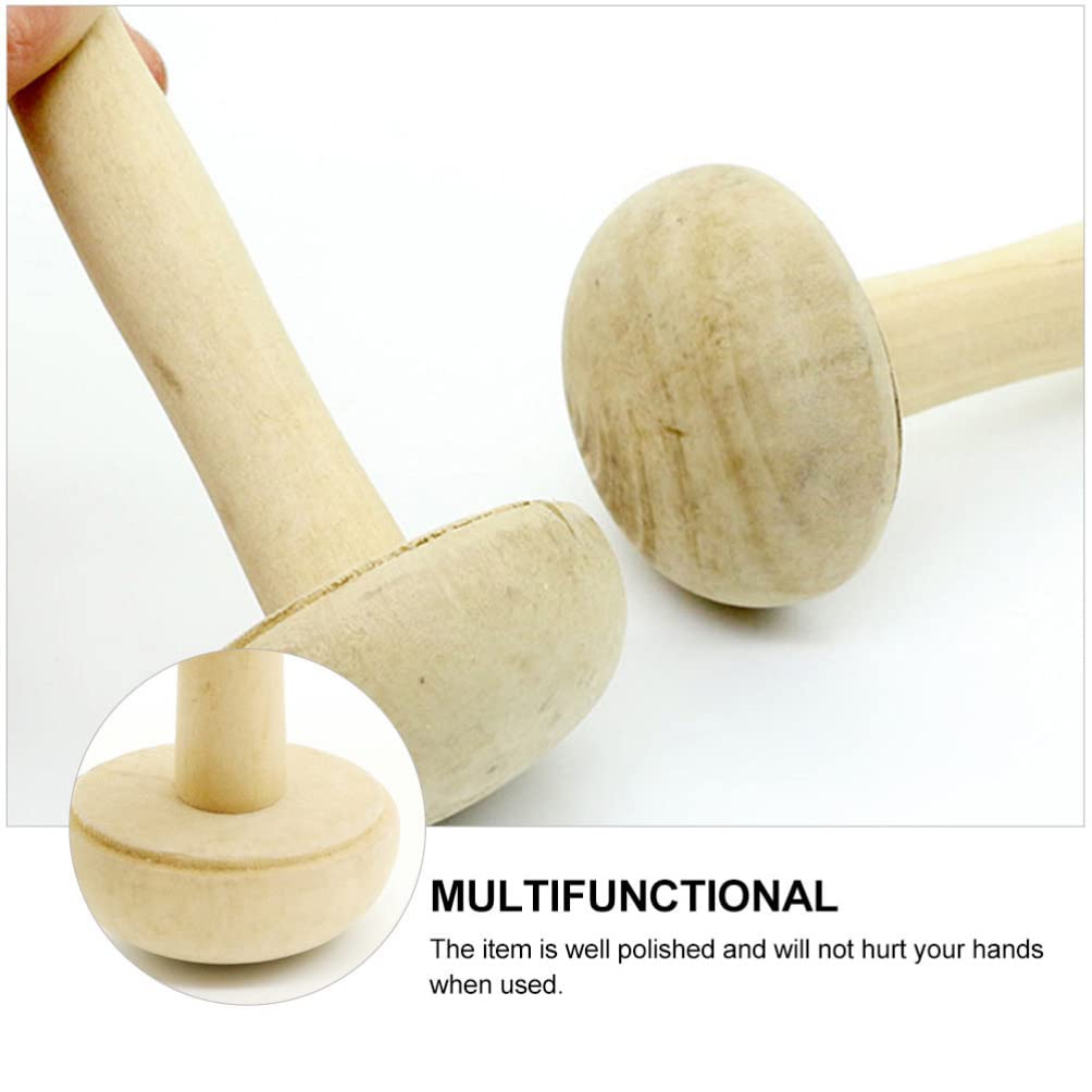10pcs Wooden Knitting Mushroom Tools - Professional & Convenient Knitting Accessories for DIY Crafts, Home Decor, and Handmade Gifts