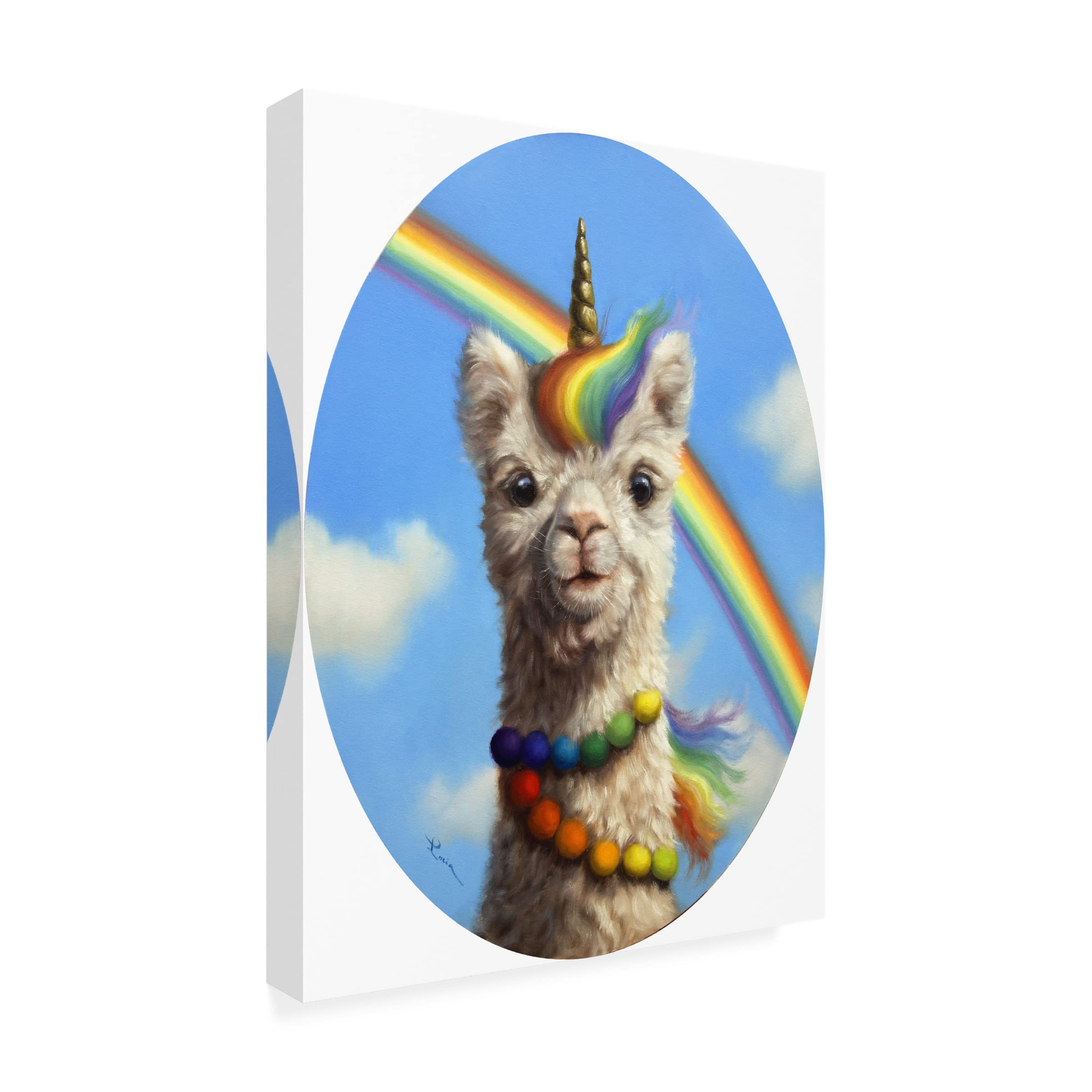 Lucia Heffernan 'Unipaca' Canvas Wall Art Print - Whimsical Animal Painting for Living Room, Bedroom & Office Decor | Trademark Fine Art Collection