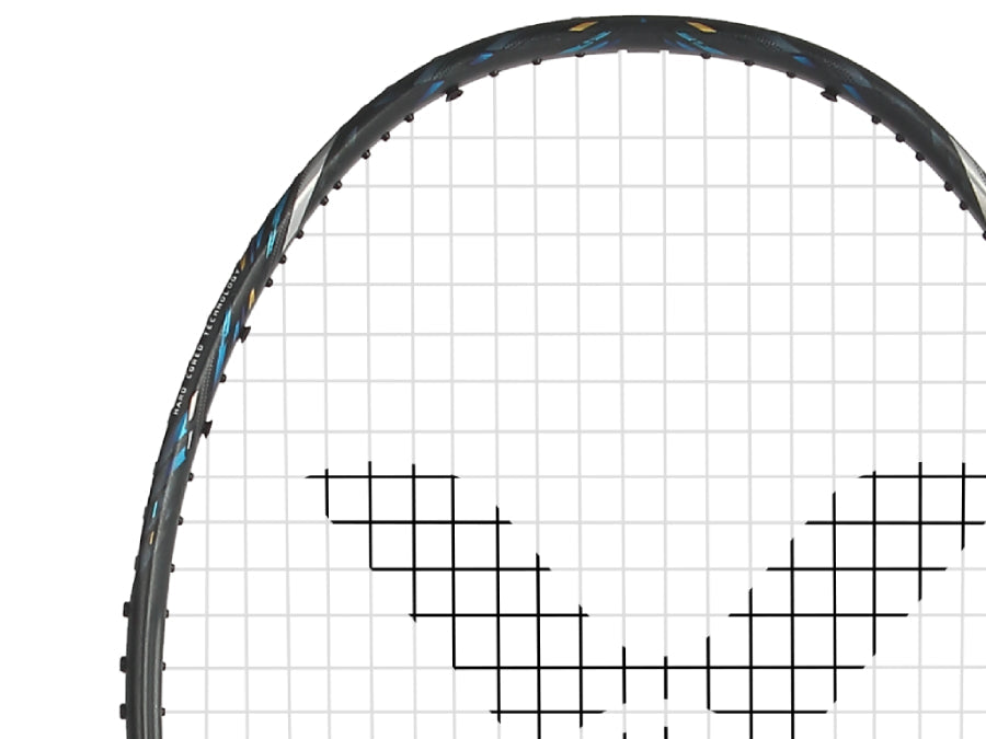 Victor AuraSpeed 100X Ultra Lightweight Badminton Racket - Carbon Fiber Shaft for Powerful Smashes | Perfect for Tournament Play & Professional Training