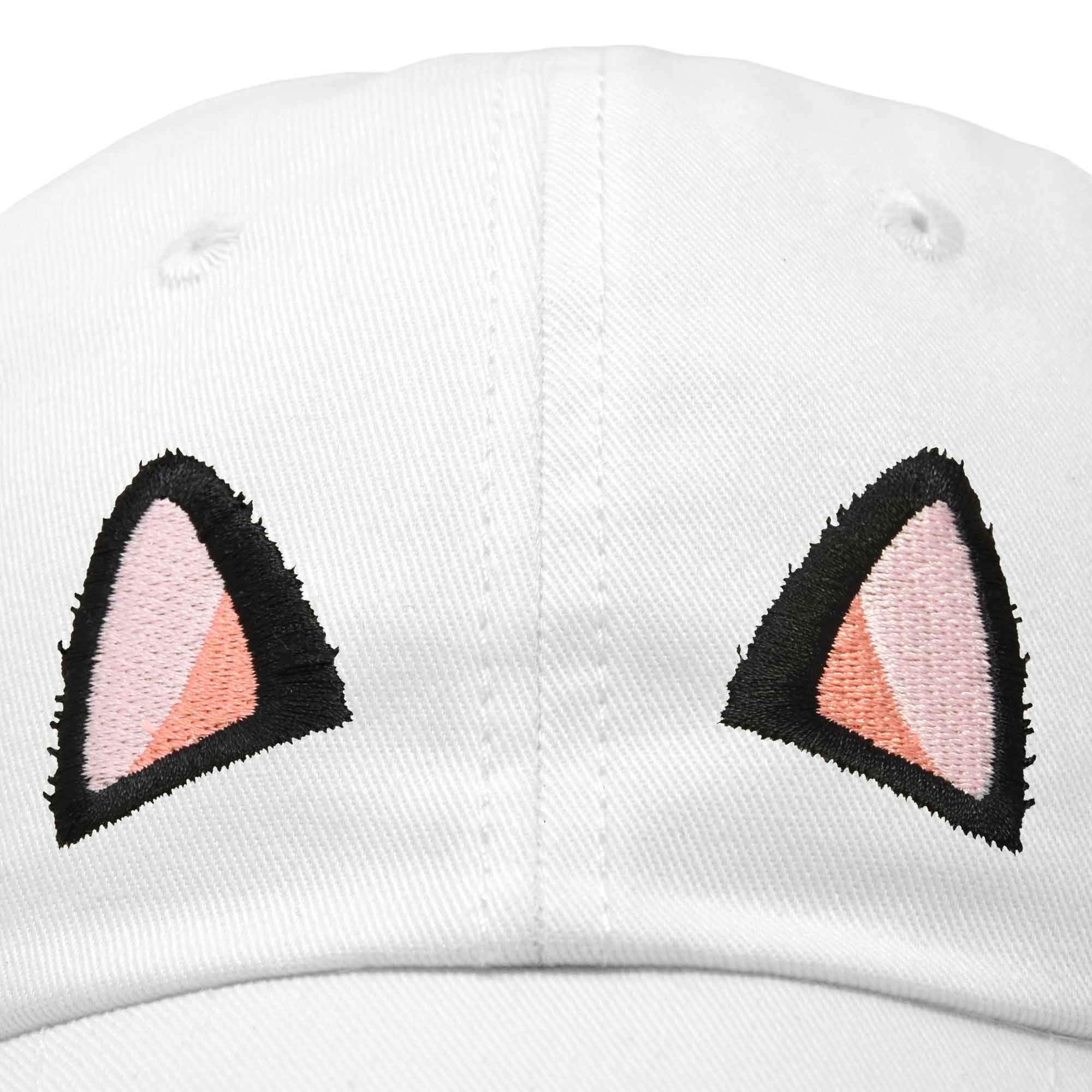 Cute Cat Ears Baseball Cap for Women - DALIX Adjustable Knit Hat with Cat Ear Design - Perfect for Cosplay, Halloween Costume, Anime Conventions & Everyday Fashion