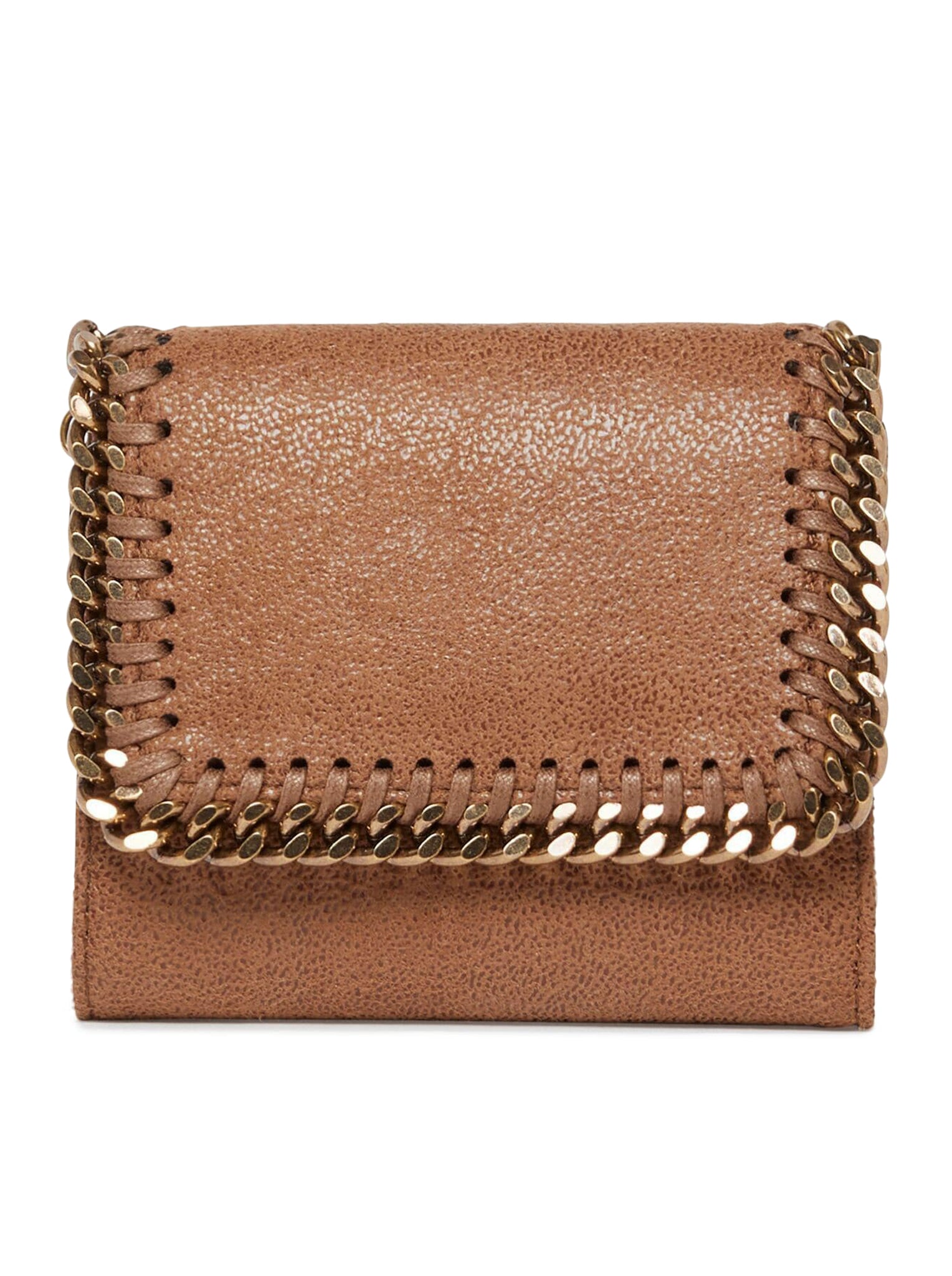 Falabella Small Flap Wallet for Women - Genuine Leather Crossbody Bag with Chain Strap - Perfect for Everyday Use, Travel & Night Out