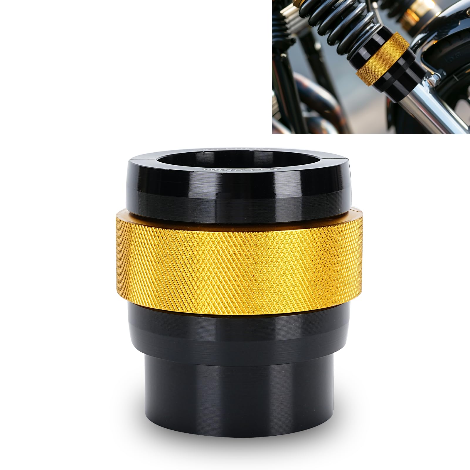 Motorcycle Fork Seal Driver Tool - Adjustable for 49-50mm Fork Legs | Durable Fork Seal Installation & Removal | Perfect for Harley, Honda, Yamaha & More | DIY Motorcycle Maintenance & Repair