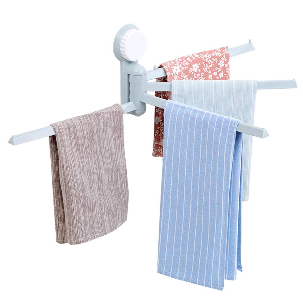Pink Suction Cup Towel Rack - No Drill Bathroom & Kitchen Hanger for Towels