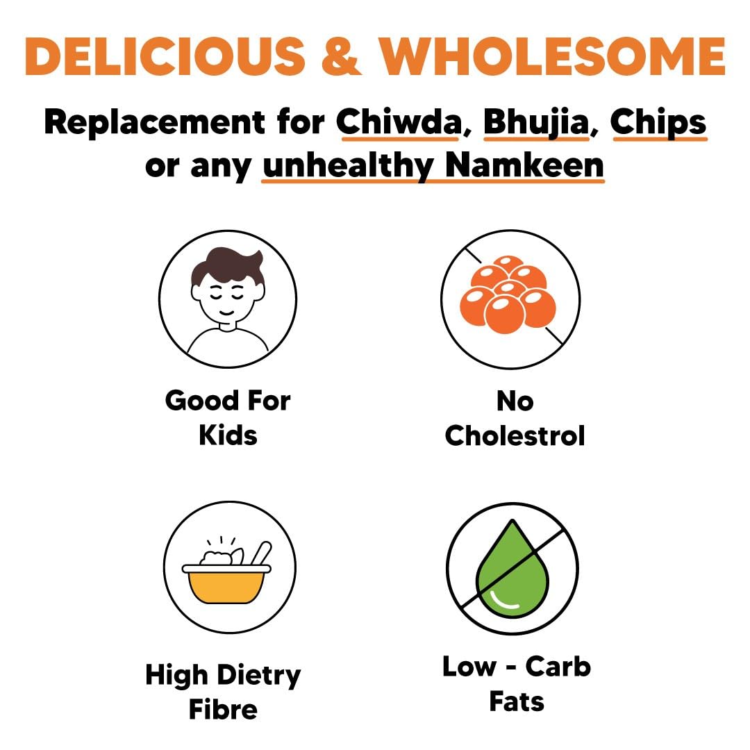 Eat Better Co – Millet Namkeen – Mango Achari – Spicy & Healthy Indian Snacks – Roasted, Not Fried | No Palm Oil | Gluten-Free Alternative to Chips & Bhujia – 2 Pack (200g) – Perfect for Office Snacks, Travel & Healthy Munching