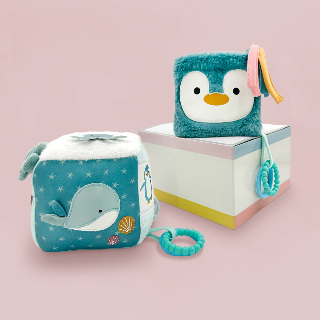 Little Big Friends Ocean Duo Gift Set - Adorable Plush Sea Animal Toys for Kids | Perfect for Birthday Gifts, Nursery Decor & Cuddling Companions