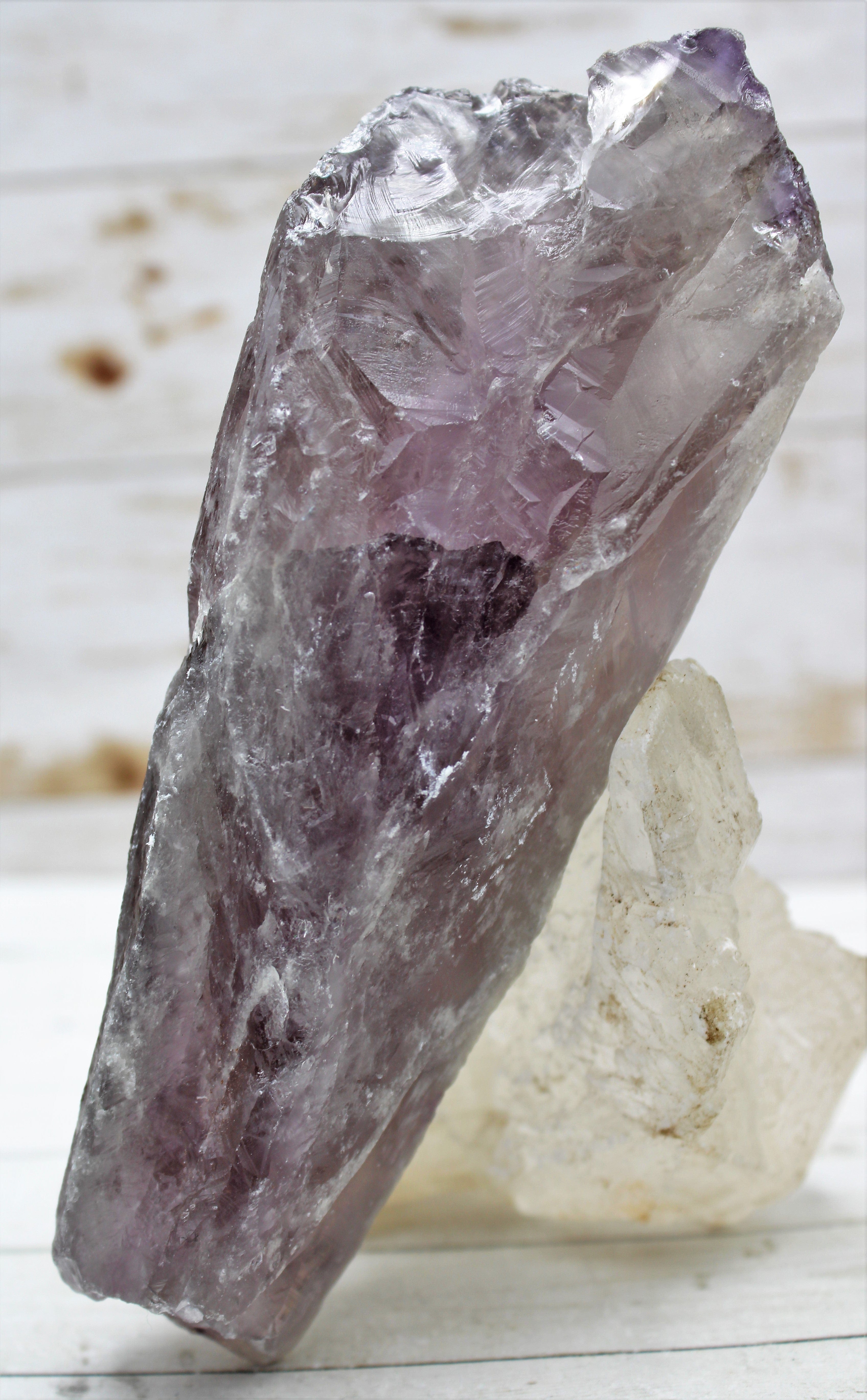 Natural Amethyst Healing Wand | Genuine Bahai Crystal | Energy Cleansing & Chakra Balancing | Perfect for Meditation, Reiki & Spiritual Practices