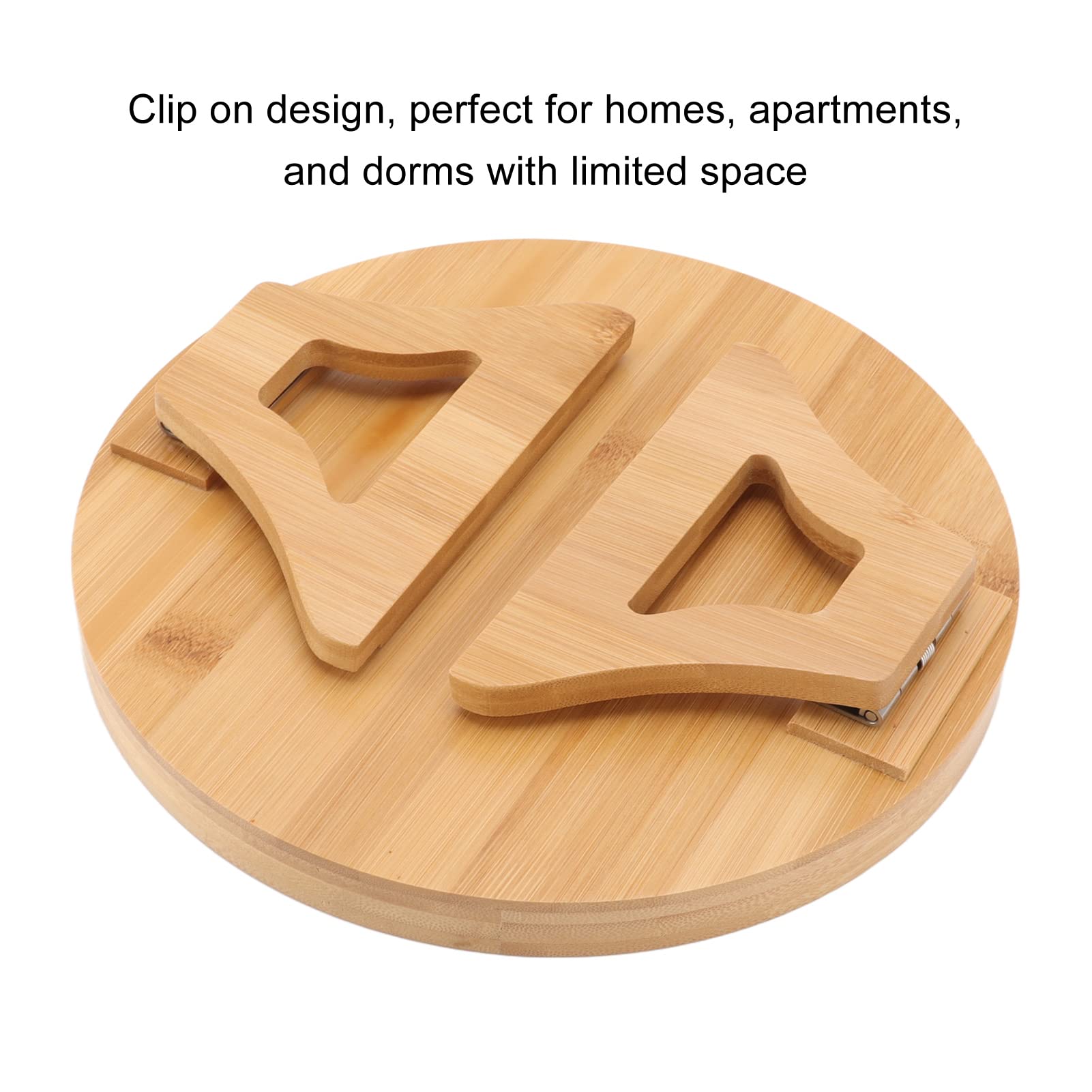 Wooden Sofa Armrest Tray - Foldable Couch Table with Clip Holder for Coffee, Tea & Snacks | Perfect for Movie Nights, Reading & Living Room Relaxation