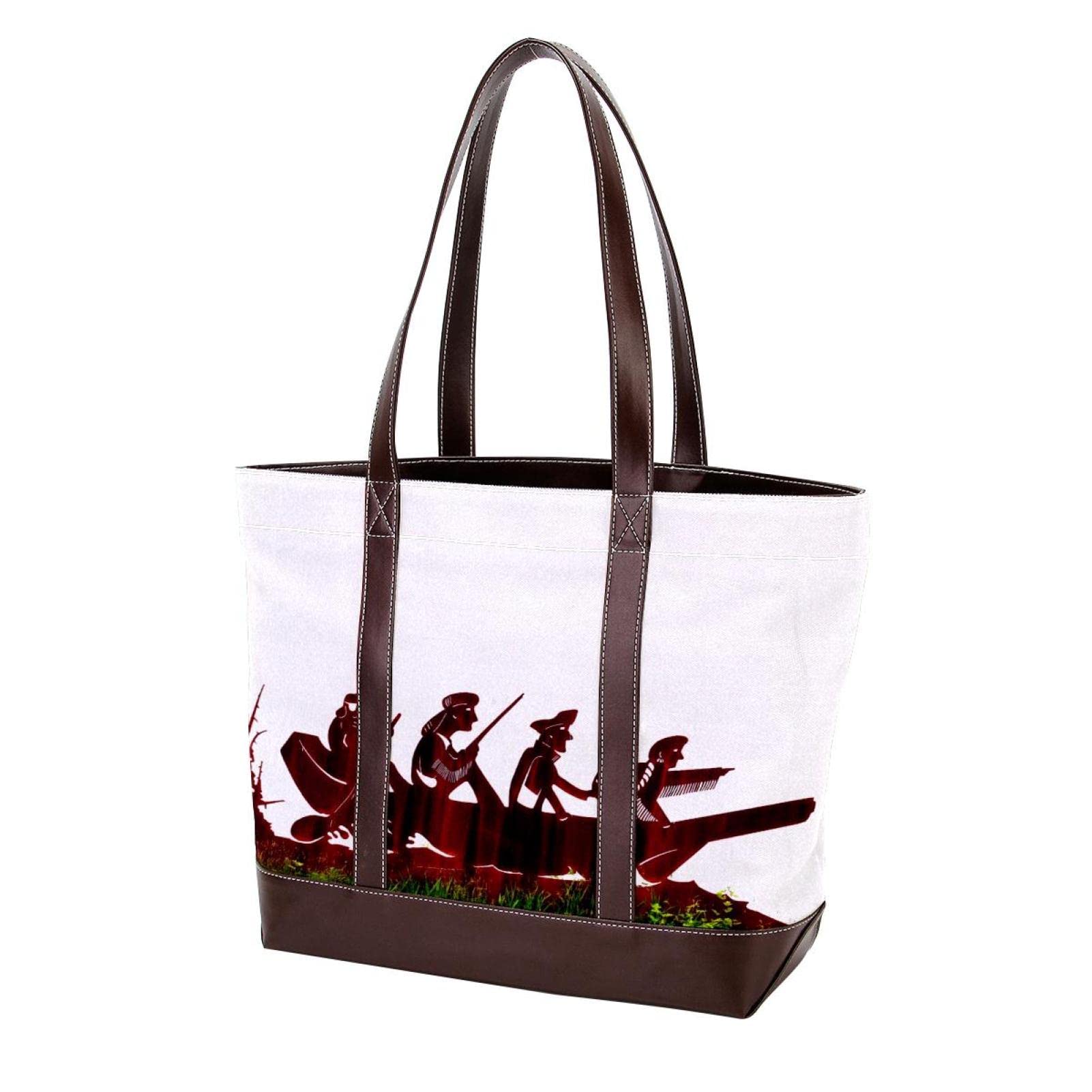 Stylish Sky Pattern Tote Bags for Women - Large Leather & Canvas Shoulder Bag, Top Handle Satchel Purse | Perfect for Work, Travel & Everyday Use