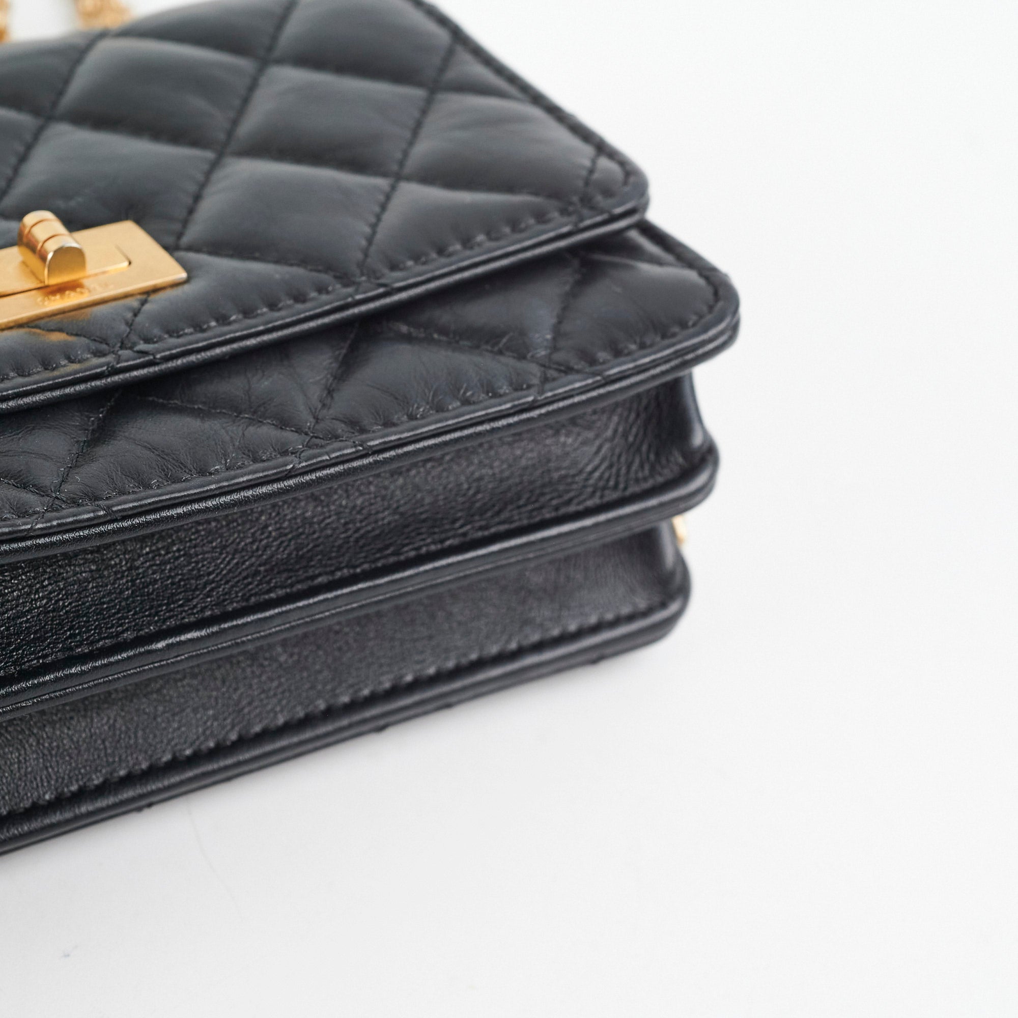 Chanel Reissue Mini Wallet on Chain WOC Black Crossbody Bag - Luxury Designer Handbag for Women, Perfect for Evening Parties & Date Nights