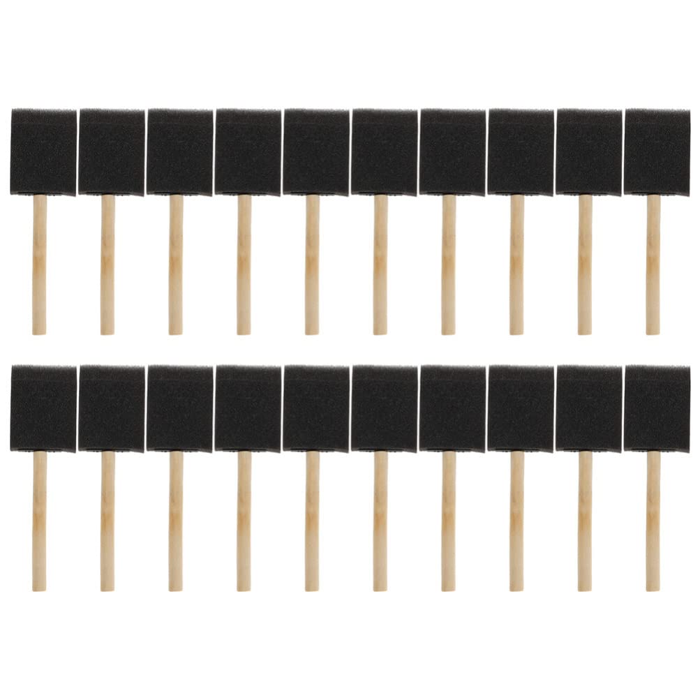 50pcs Black Sponge Foam Paint Brushes for Painting, Staining, and Polyurethane - Durable Scrubber Sponges for Artists, DIY Projects & Home Improvement