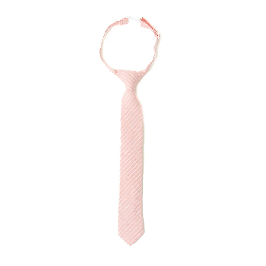 Boys' Coral Necktie - Classic Adjustable Silk Tie for Kids Formal Wear, School Events & Special Occasions