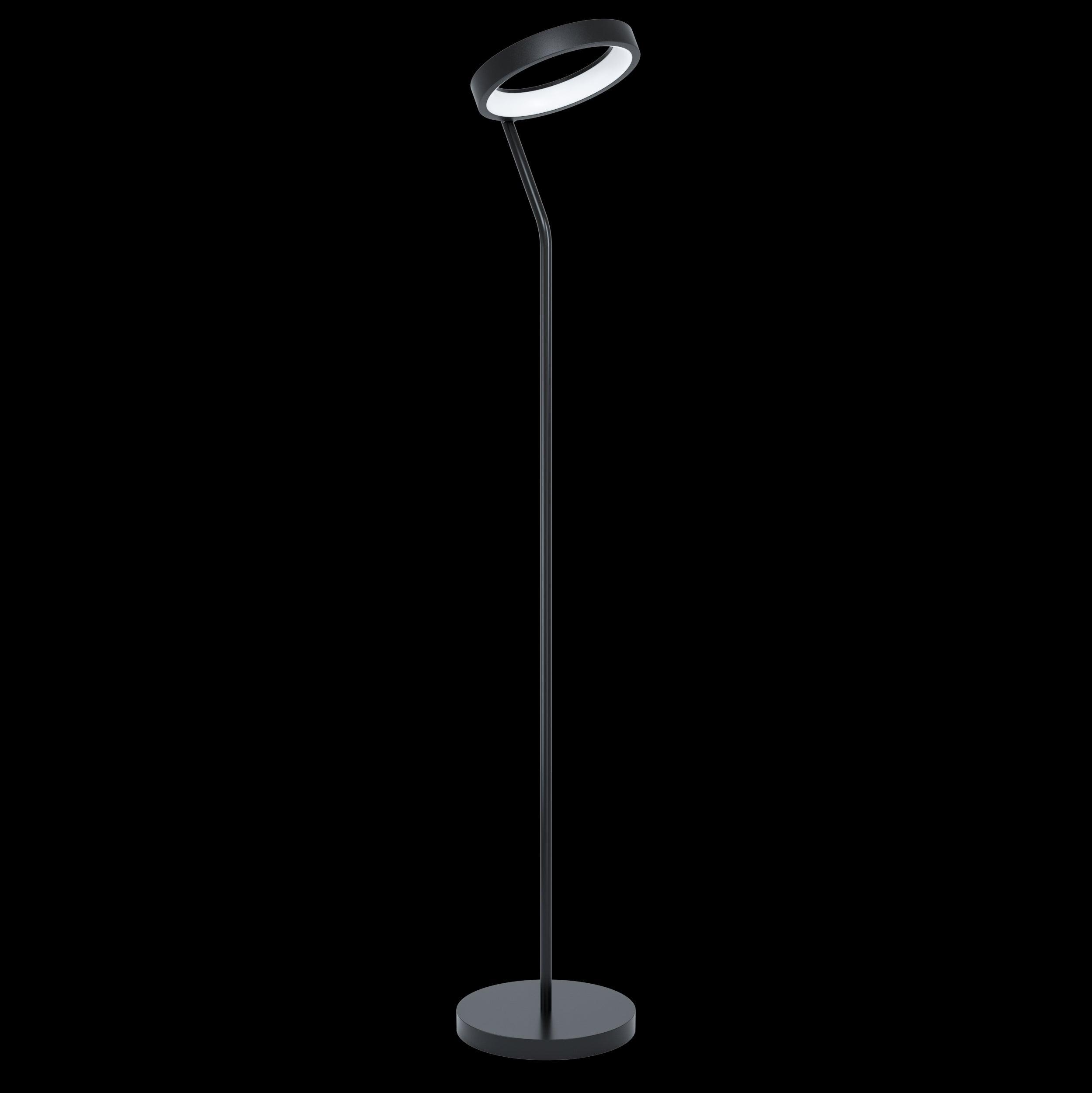 Eglo Connect Marghera Z Smart LED Black Floor Lamp - Modern WiFi-Controlled Light for Living Room, Bedroom & Office - Adjustable Brightness & Color Temperature