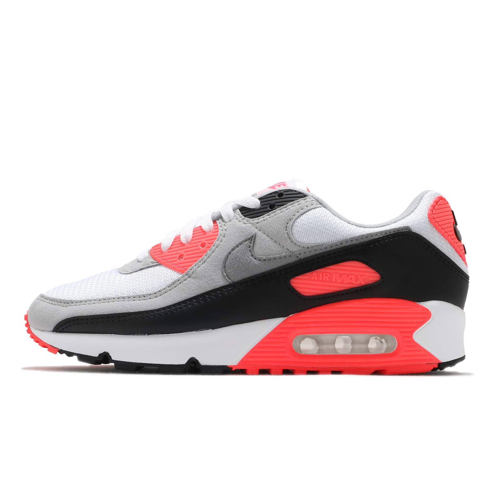 Nike Men's Air Max 90 OG CT1685 100 Infrared 2020 Retro Running Shoes - Size 7.5 - Comfortable Sneakers for Jogging, Gym & Casual Wear