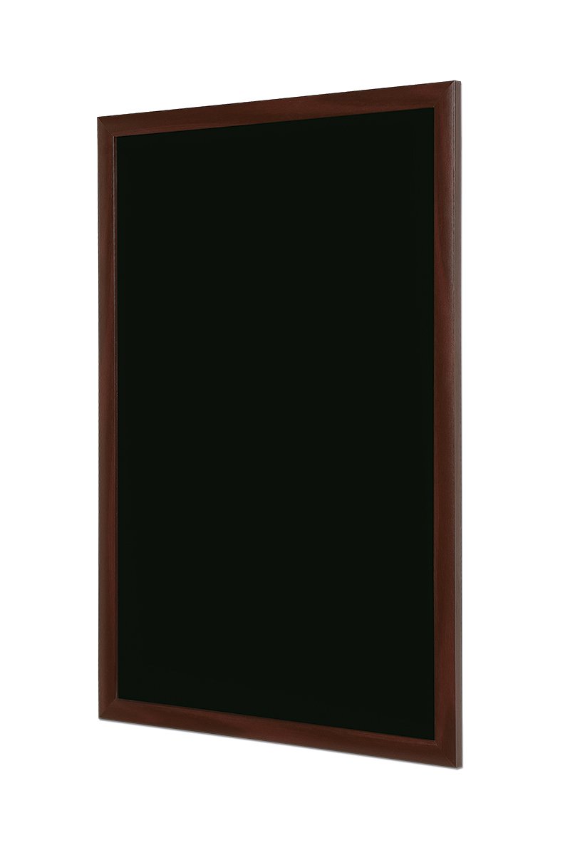 Premium Oval Chalkboard with Cherry Wood Frame - 36