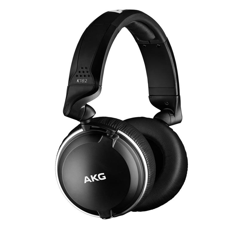 AKG K182 Professional Closed-Back Studio Headphones for Recording, Mixing & Music Production - High-Fidelity Sound Isolation & Comfort for Musicians & Audiophiles