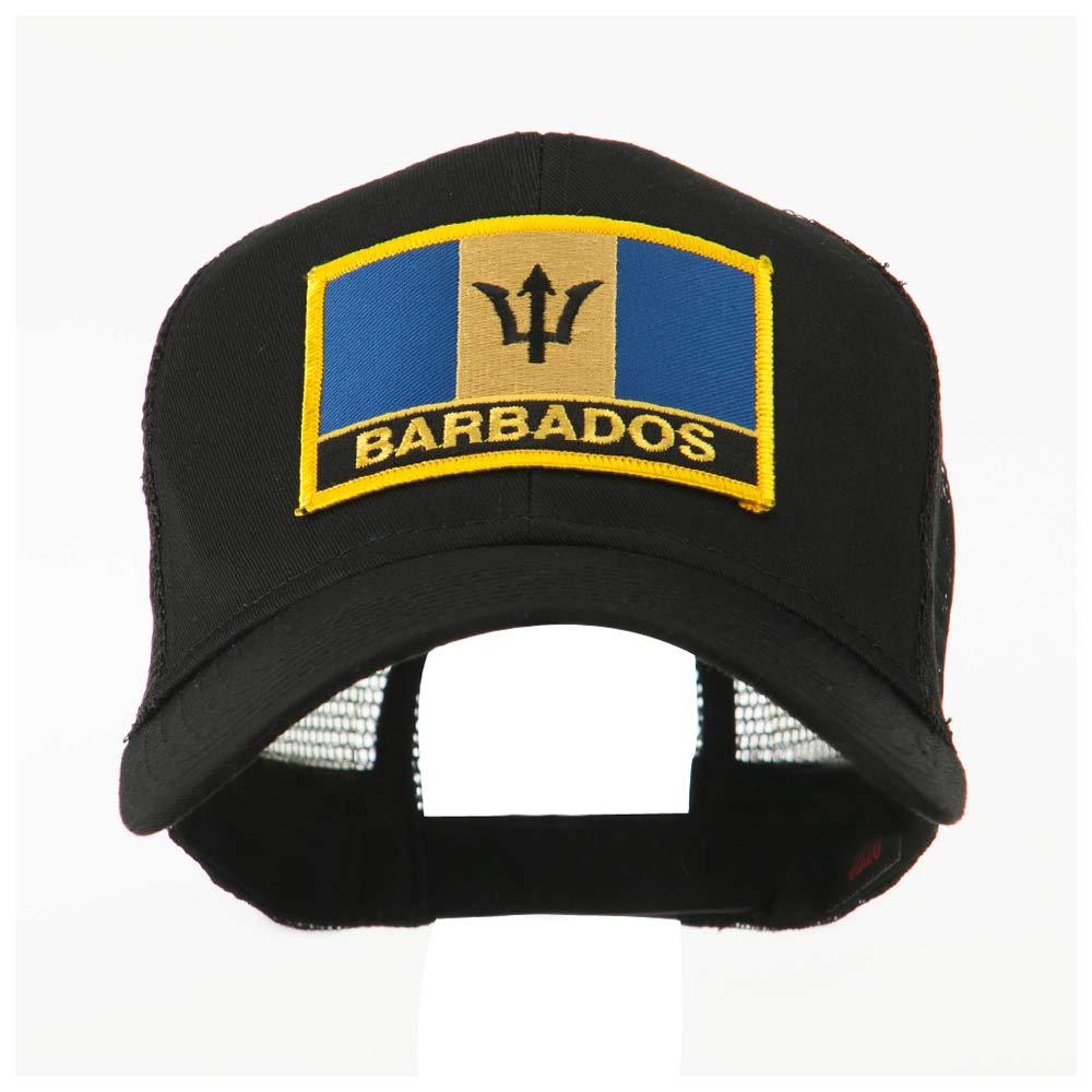 Patched Mesh Cap with North & South America Flags - Stylish Unisex Baseball Hat for Travel & Outdoor Activities