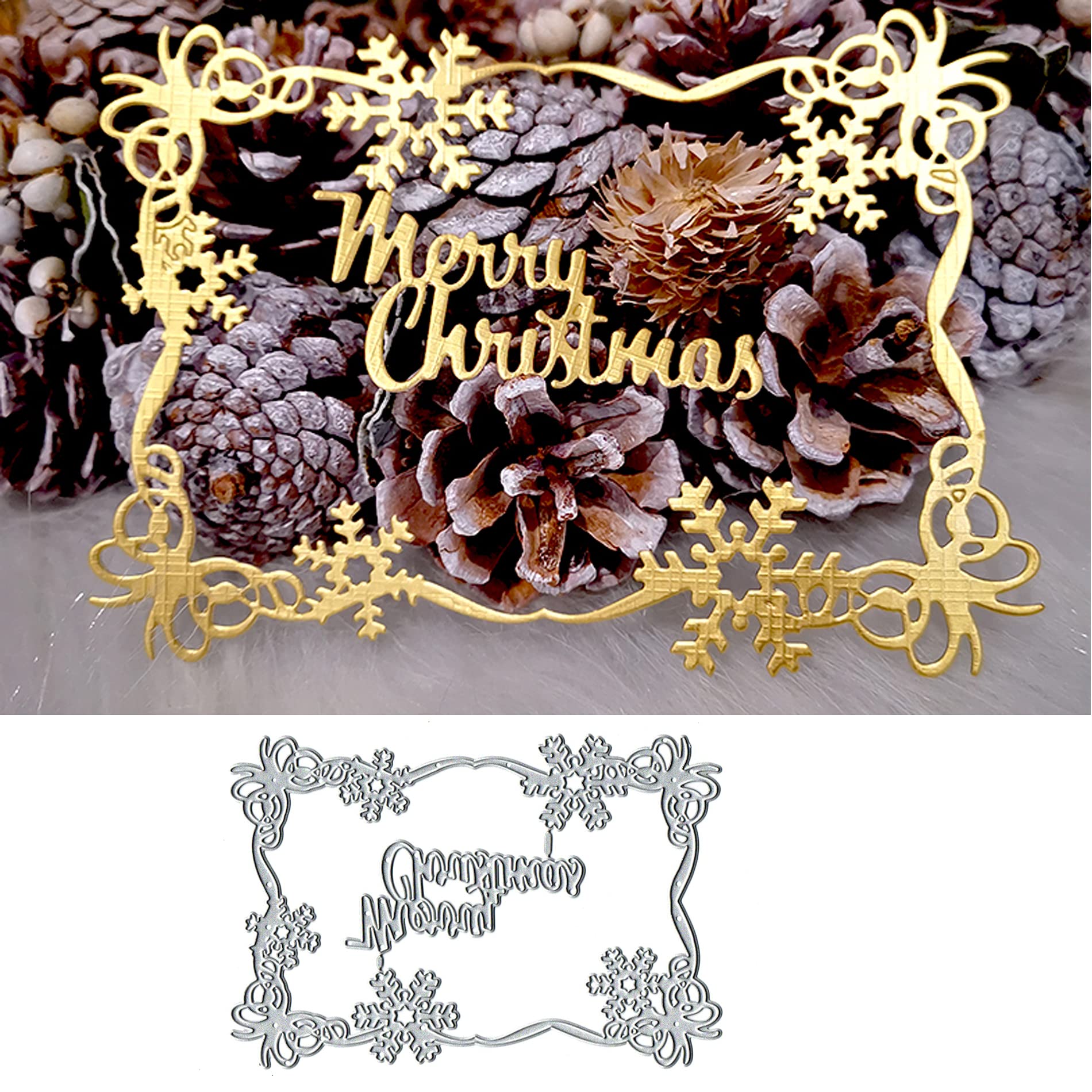 Christmas Snow Butterfly Metal Cutting Dies - DIY Embossing Stencils for Card Making, Scrapbooking & Photo Decoration | Perfect for Holiday Greeting Cards, Gift Tags & Festive Paper Crafts