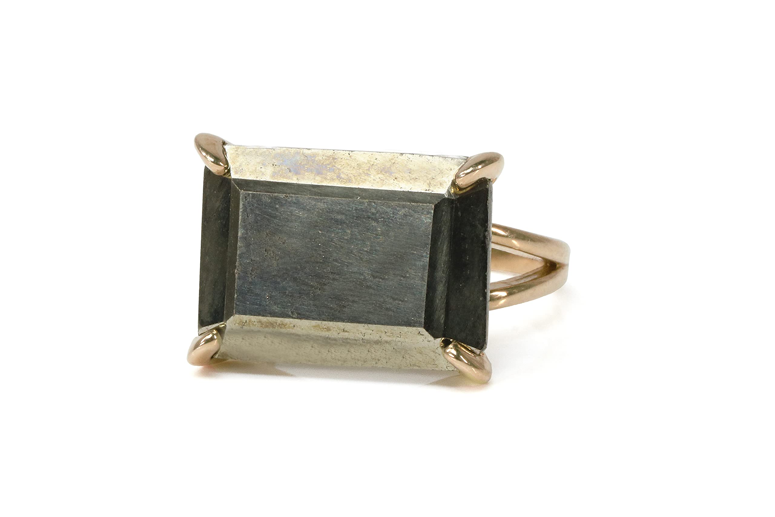 Handmade Pyrite Stone Ring for Women - Unique Boho Fashion Statement Ring - Customizable Artisan Jewelry in Various Sizes & Materials | Perfect for Gift Giving, Boho Chic Outfits & Special Occasions