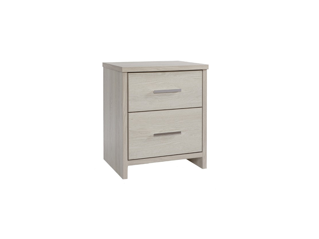 Atlas 2 Drawer Nightstand - Modern Bedside Table with Storage for Bedroom, Living Room & Office - Compact Dresser for Small Spaces