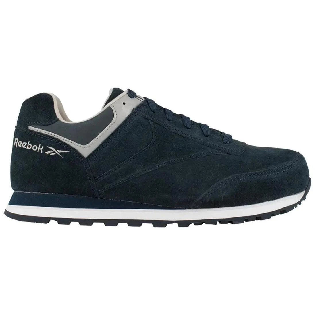 Leelap Steel Toe Athletic Work Shoes for Men - Lightweight Safety Shoes with Slip Resistant Sole, Comfortable Work Boots for Construction & Warehouse (Blue) | Perfect for Industrial Jobs, Outdoor Work & Heavy Duty Activities