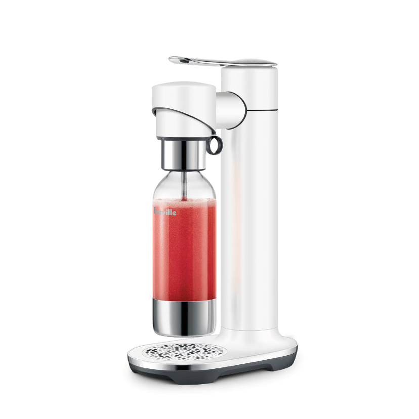 Breville the InFizz Fusion Sparkling Water Maker - Sea Salt Edition | Create Refreshing Carbonated Drinks at Home for Parties, Office & Healthy Lifestyle