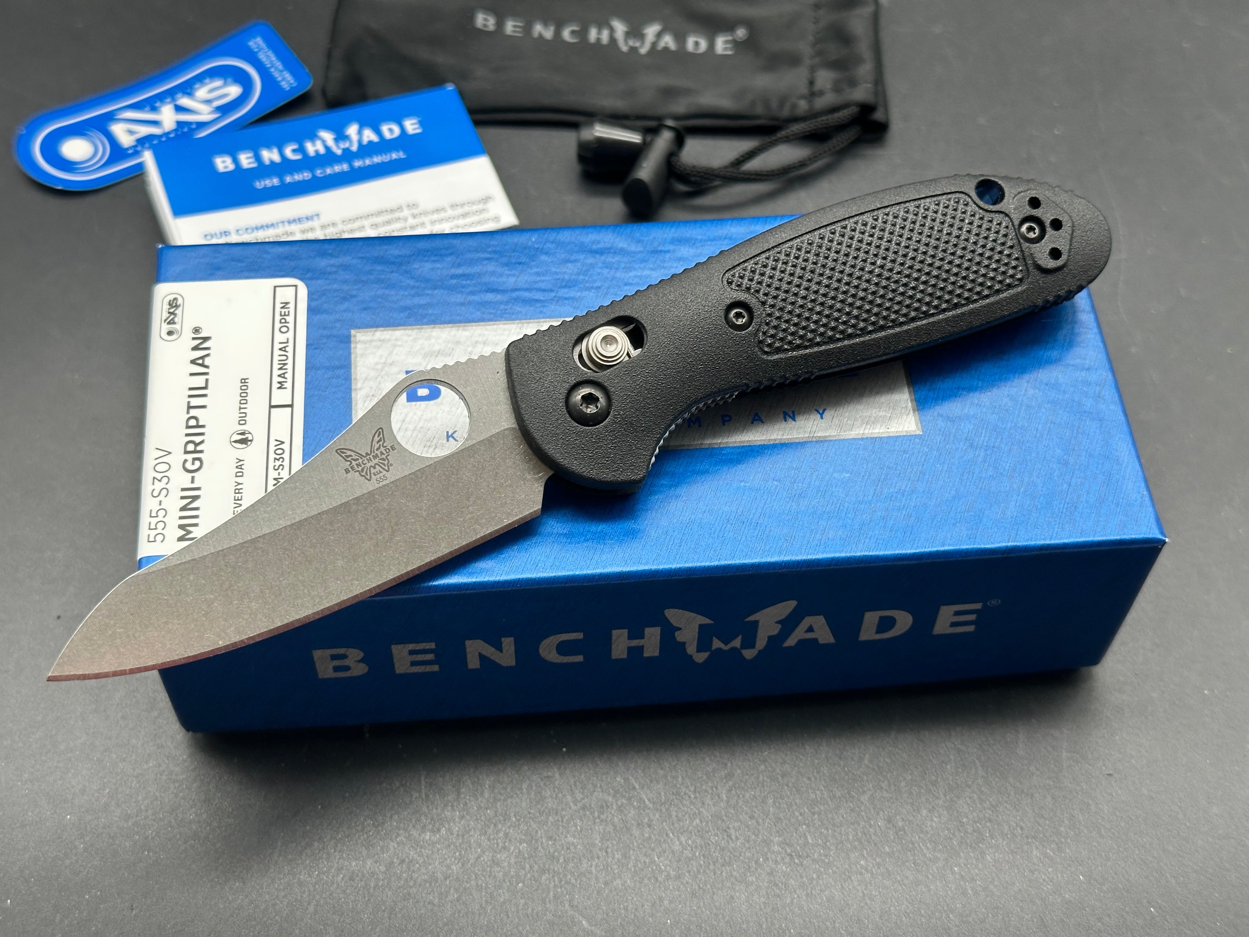 Benchmade Mini Griptilian Folding Knife - 2.91