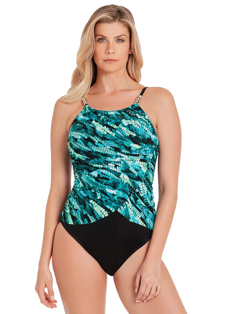 MagicSuit Lisa Underwire One Piece Swimsuit for Women - Sexy Tummy Control Bathing Suit with Adjustable Straps & Push Up Support | Perfect for Beach Vacation, Pool Party & Summer Swimwear