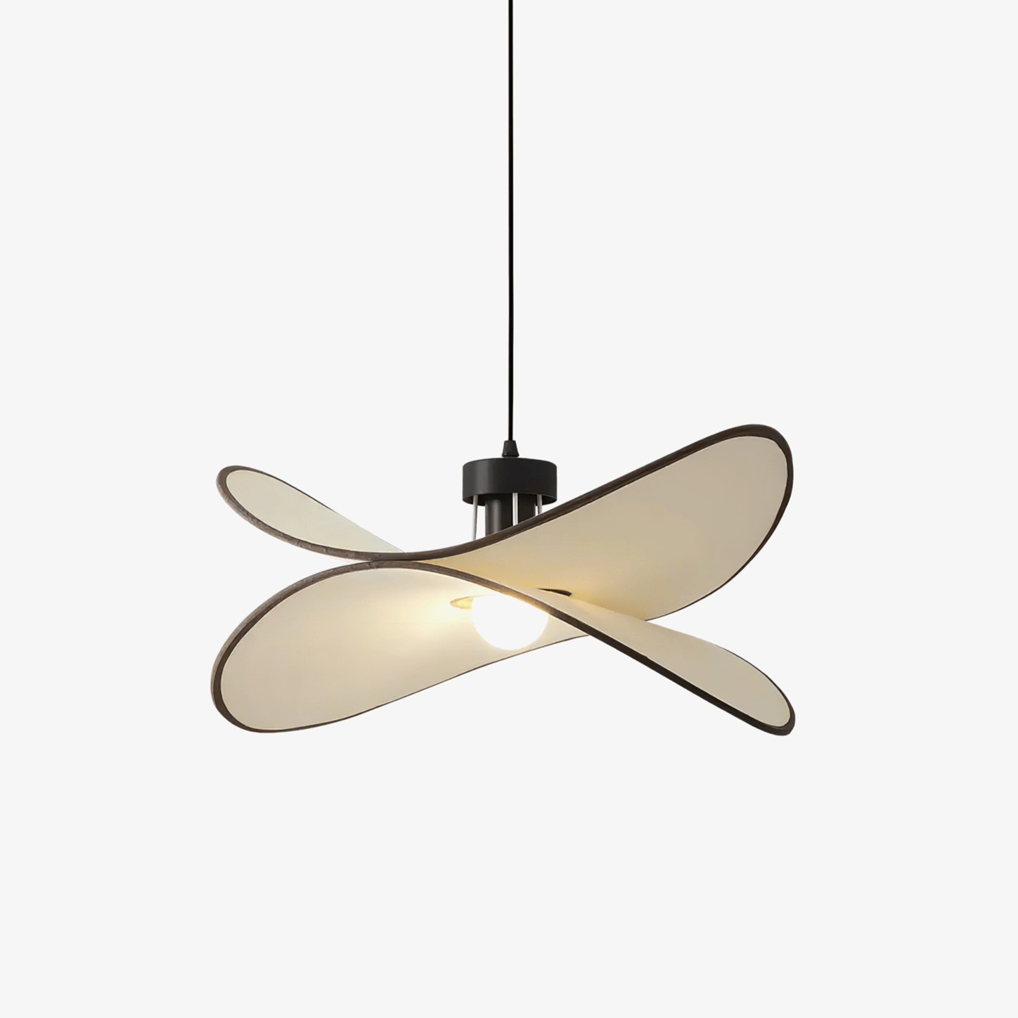 Chloe Pendant Light - Modern Hanging Lamp for Dining Room, Kitchen Island, or Bedroom - Elegant Glass Ceiling Light Fixture with Gold Accents