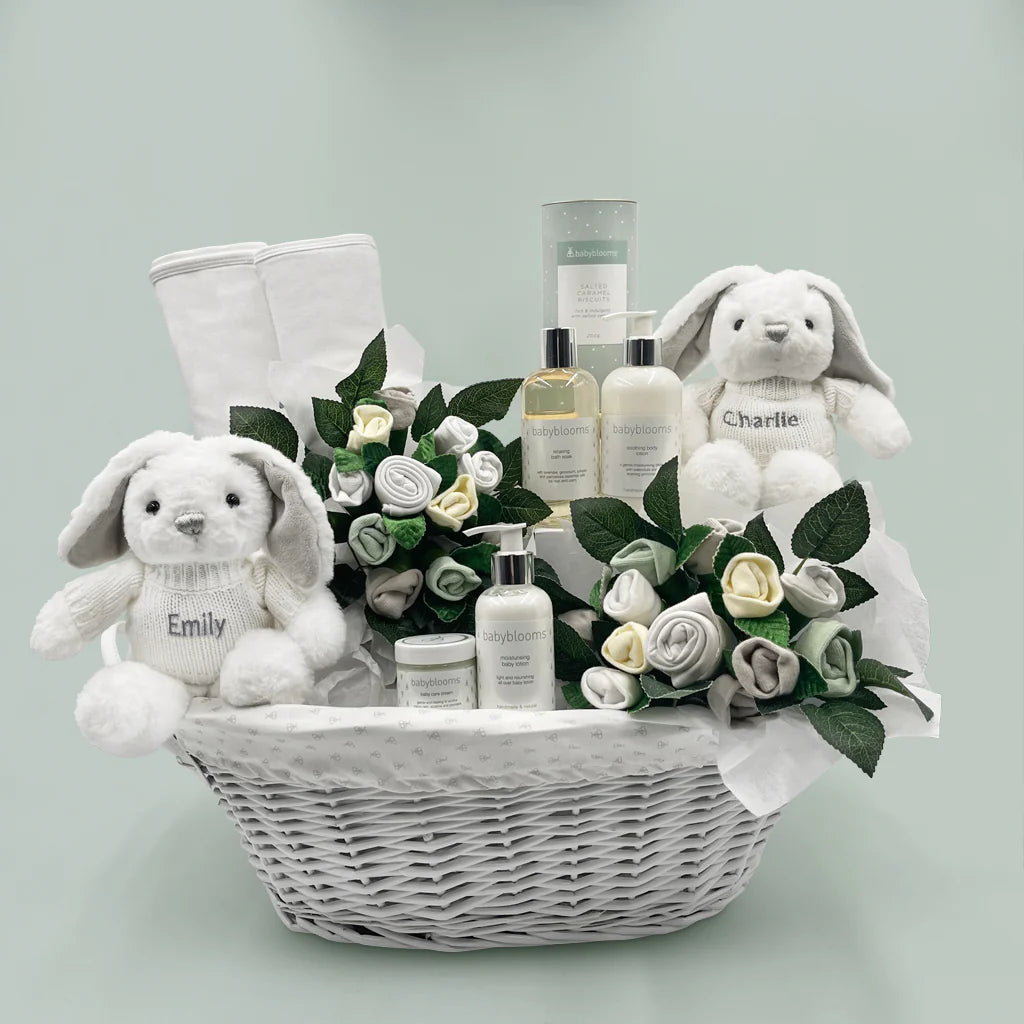 Mom & Twin Babies Gift Basket - Newborn Baby Shower Present for Twins & Mom - Perfect for Baby Showers, Birthdays & Special Occasions