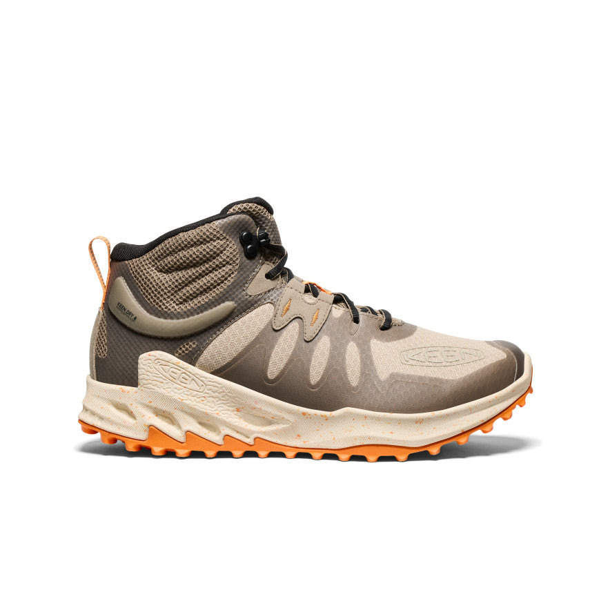 Men's Zionic Waterproof Hiking Boots - Lightweight & Durable Outdoor Shoes for Trekking & Trail Running | Brindle/Bright Marigold | Perfect for Mountain Climbing, Camping & Winter Adventures