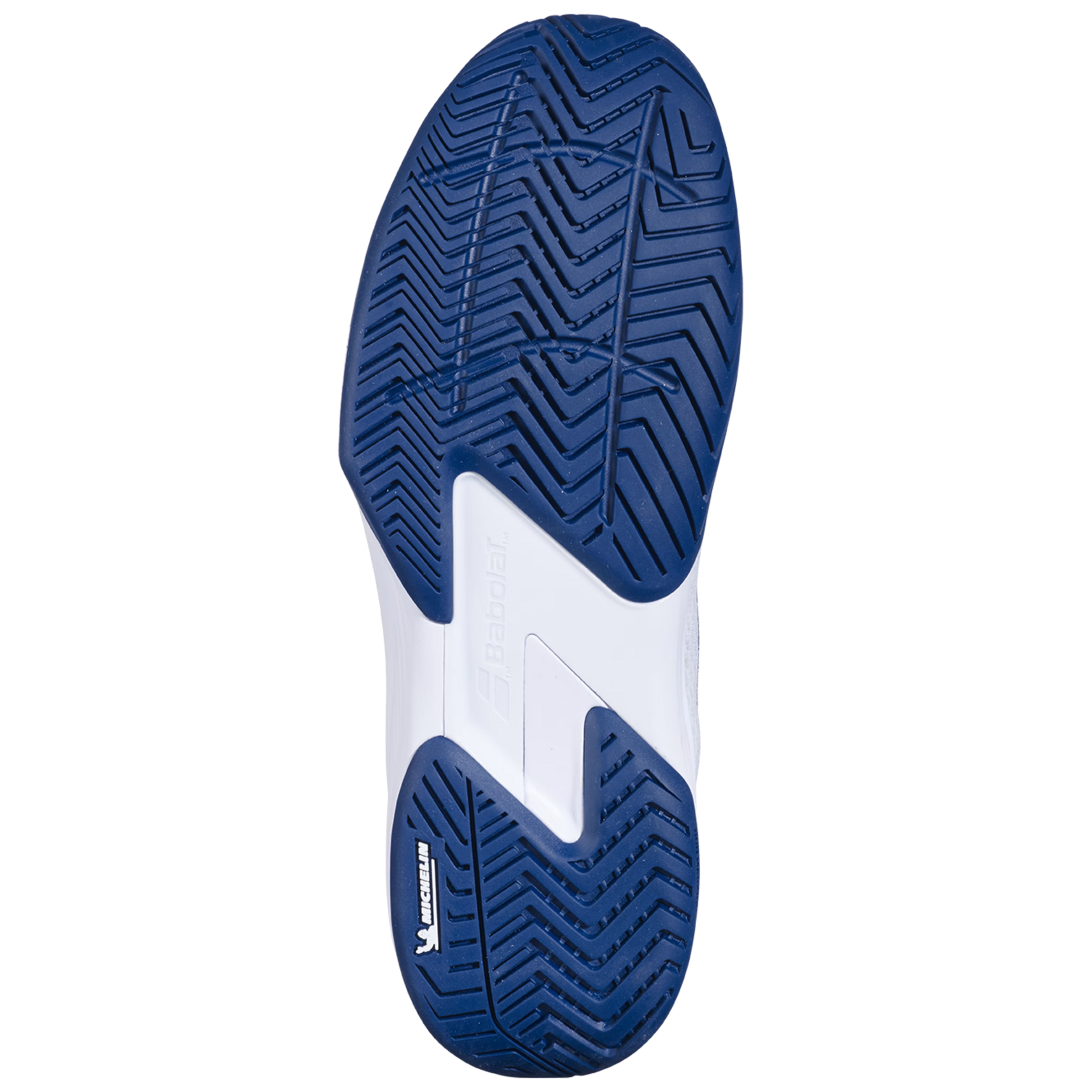 Babolat SFX4 All Court Men's Tennis Shoes - White/Estate Blue | Lightweight & Durable for Hard Court & Clay Court Play