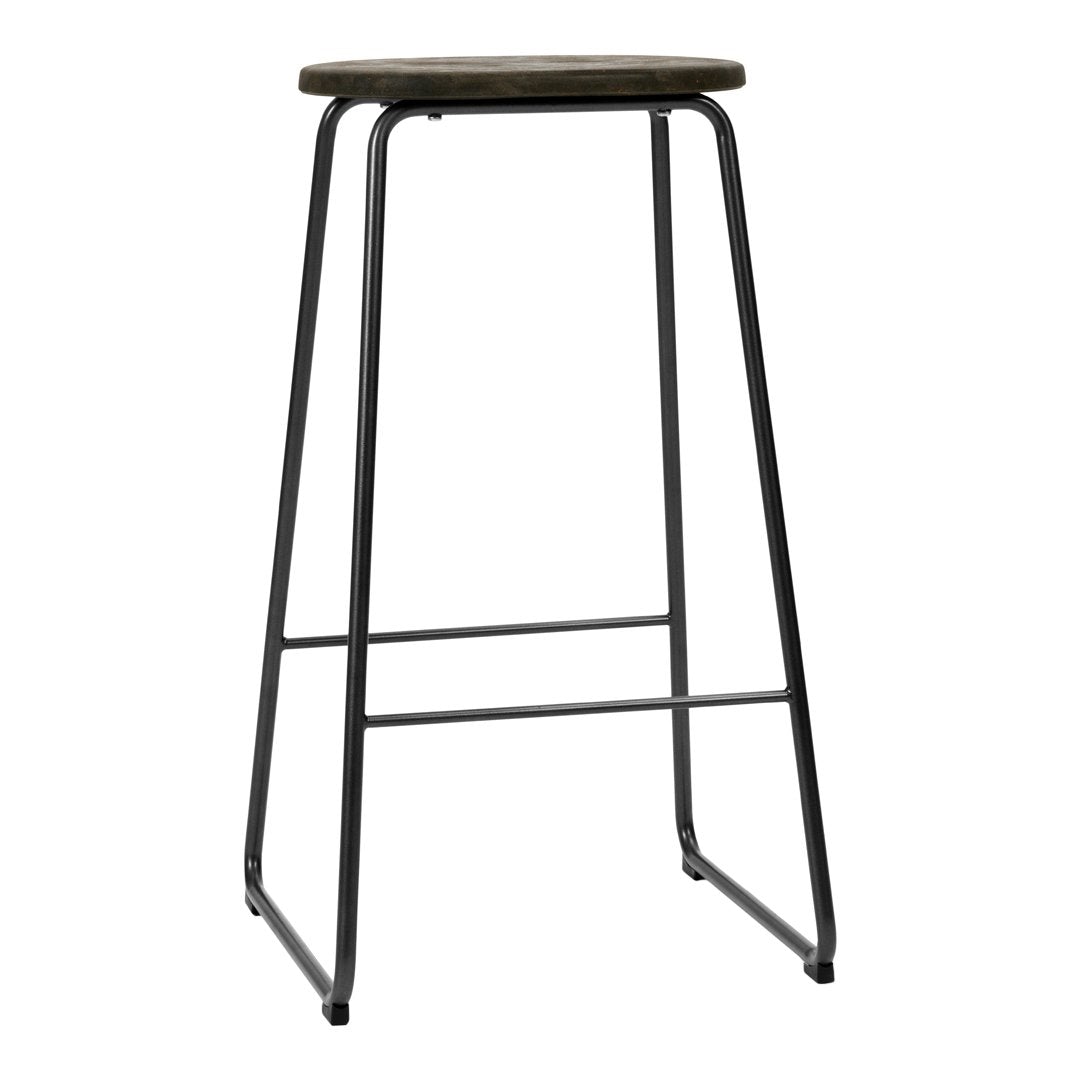 EVA Harlou Earth Stool Mater - Eco-Friendly Home Decor, Modern Accent Seat for Living Room, Bedroom & Outdoor Use