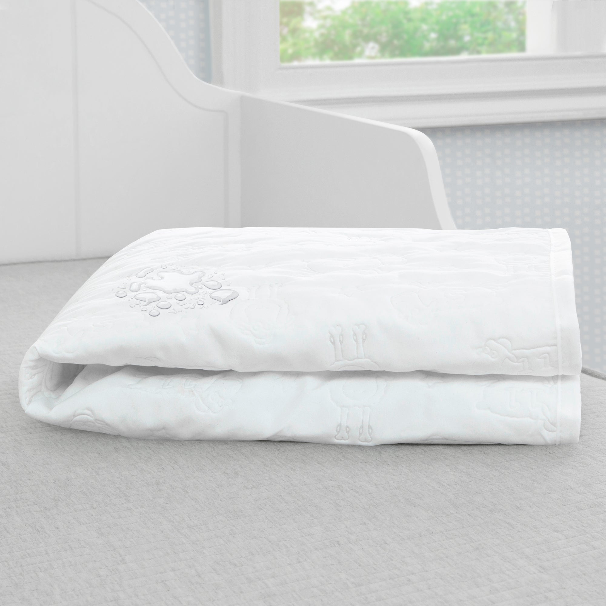 Waterproof Crib Mattress Liner Pads (Pack of 2) - Nanotex Technology for Extra Protection - Breathable & Hypoallergenic Baby Bedding - Perfect for Nighttime Leaks & Spills