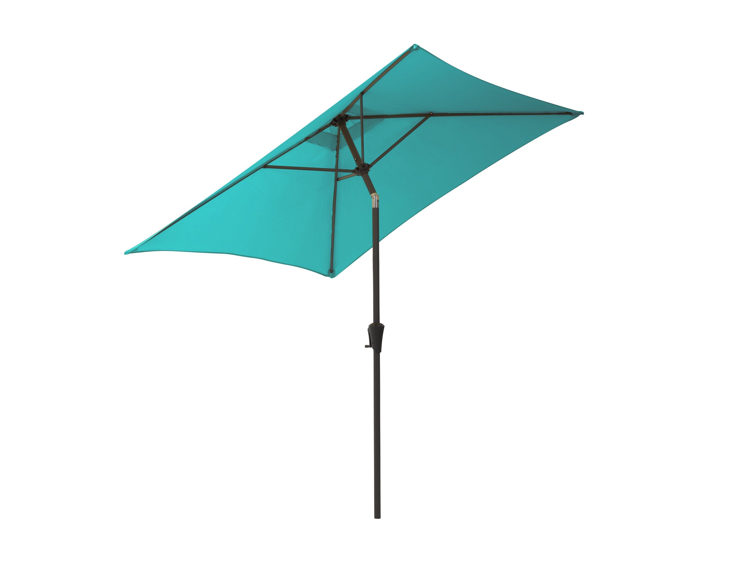 9ft Square Turquoise Patio Umbrella - UV Protection Outdoor Market Umbrella for Poolside, Beach, Backyard & Patio Furniture