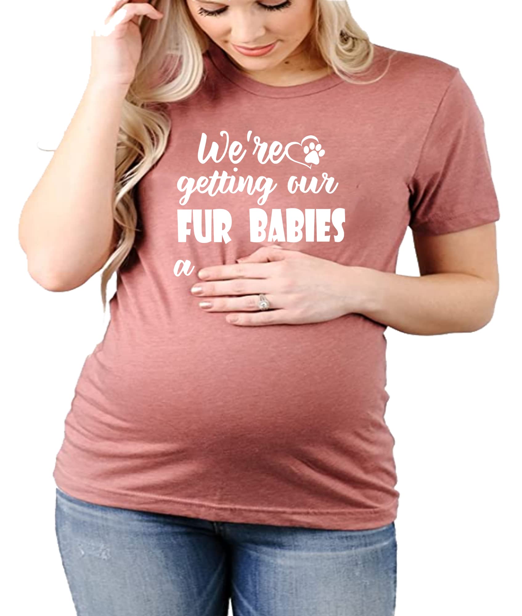 Funny Pet Human Shirt for Dog Moms - Cute Pregnancy & Baby Announcement T-Shirt - Perfect for Gender Reveal, Family Photos & Pet Lovers
