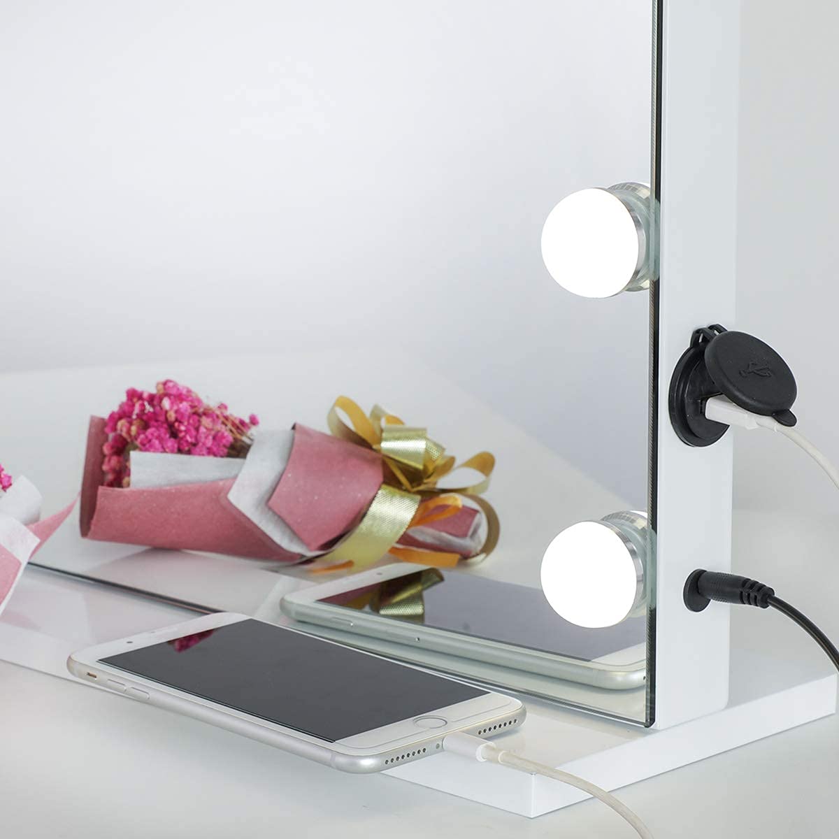 SHOWTIMEZ 18 LED Lighted Vanity Mirror - Large Hollywood Makeup Mirror with Adjustable Brightness (31.5