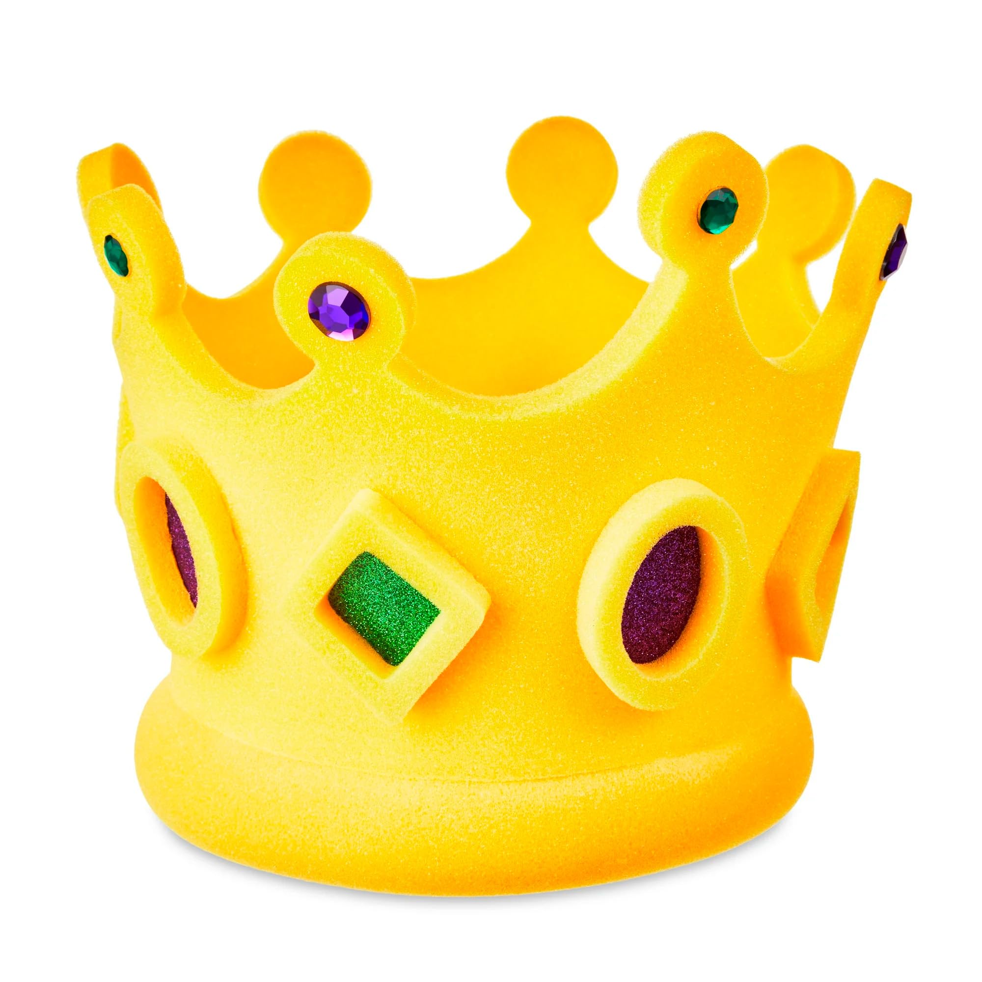 Foam Party Hats - Mardi Gras Crown, Medieval Crown, Renaissance Crown for Adults | Mermaid Crown & Festive Party Hats for Costumes, Themed Parties, Halloween, and Carnival Celebrations